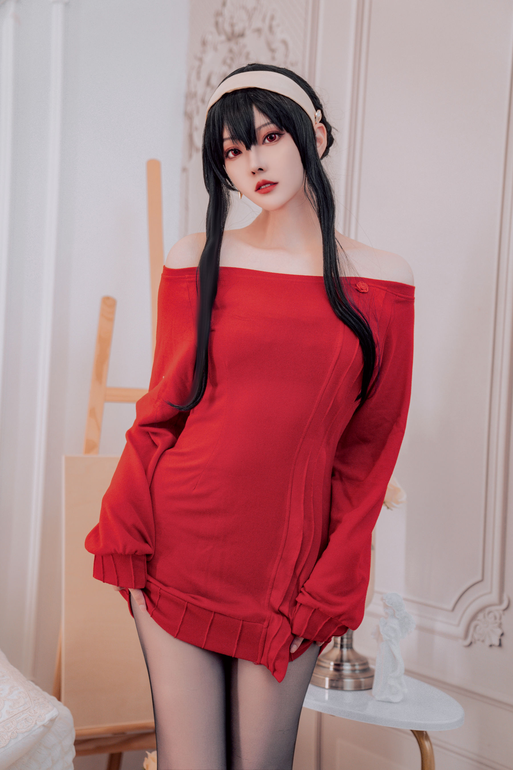 [福利COS] Natsuko夏夏子 - 约尔毛衣