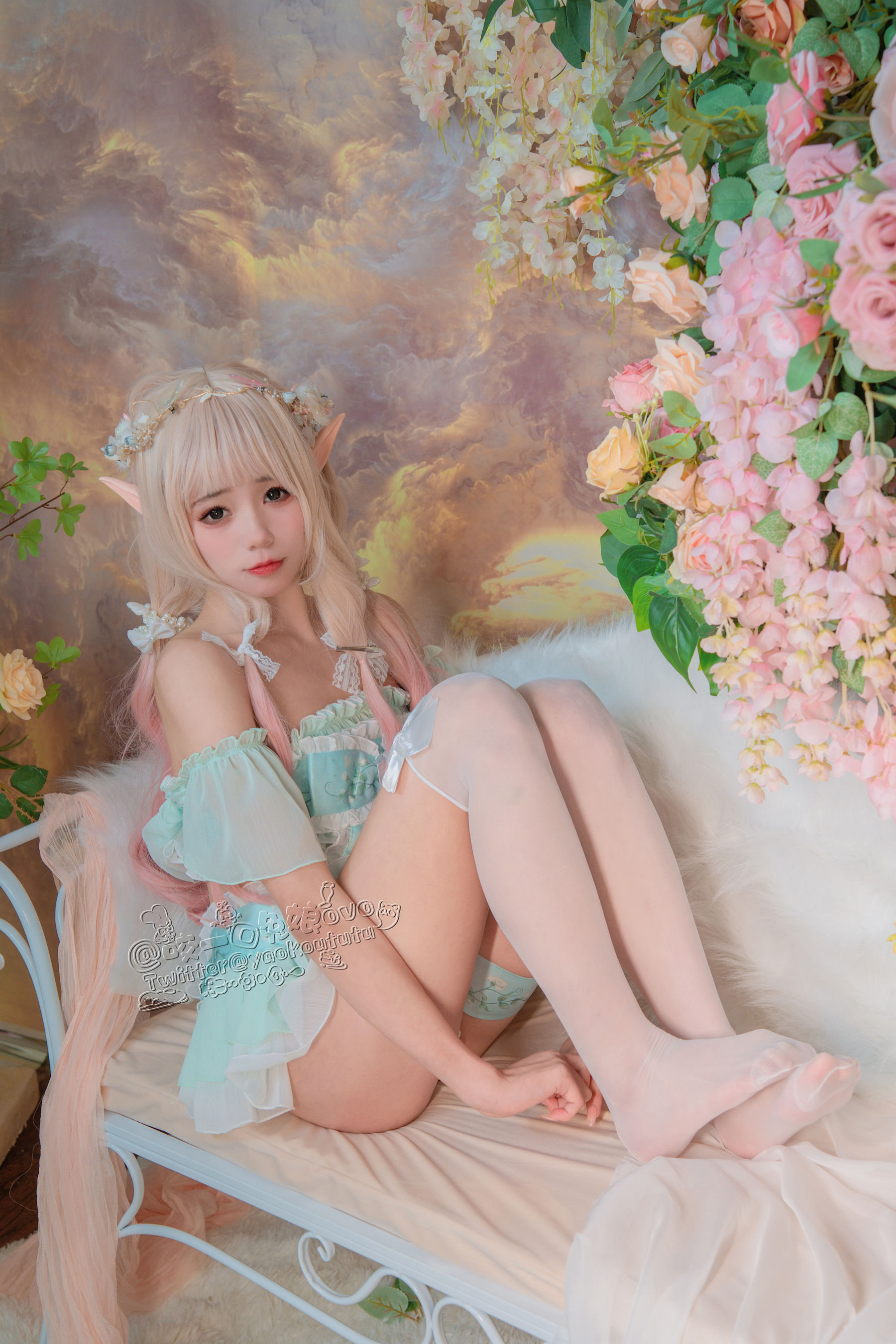 [福利COS] 咬一口兔娘 - 豌豆公主的秘密花房