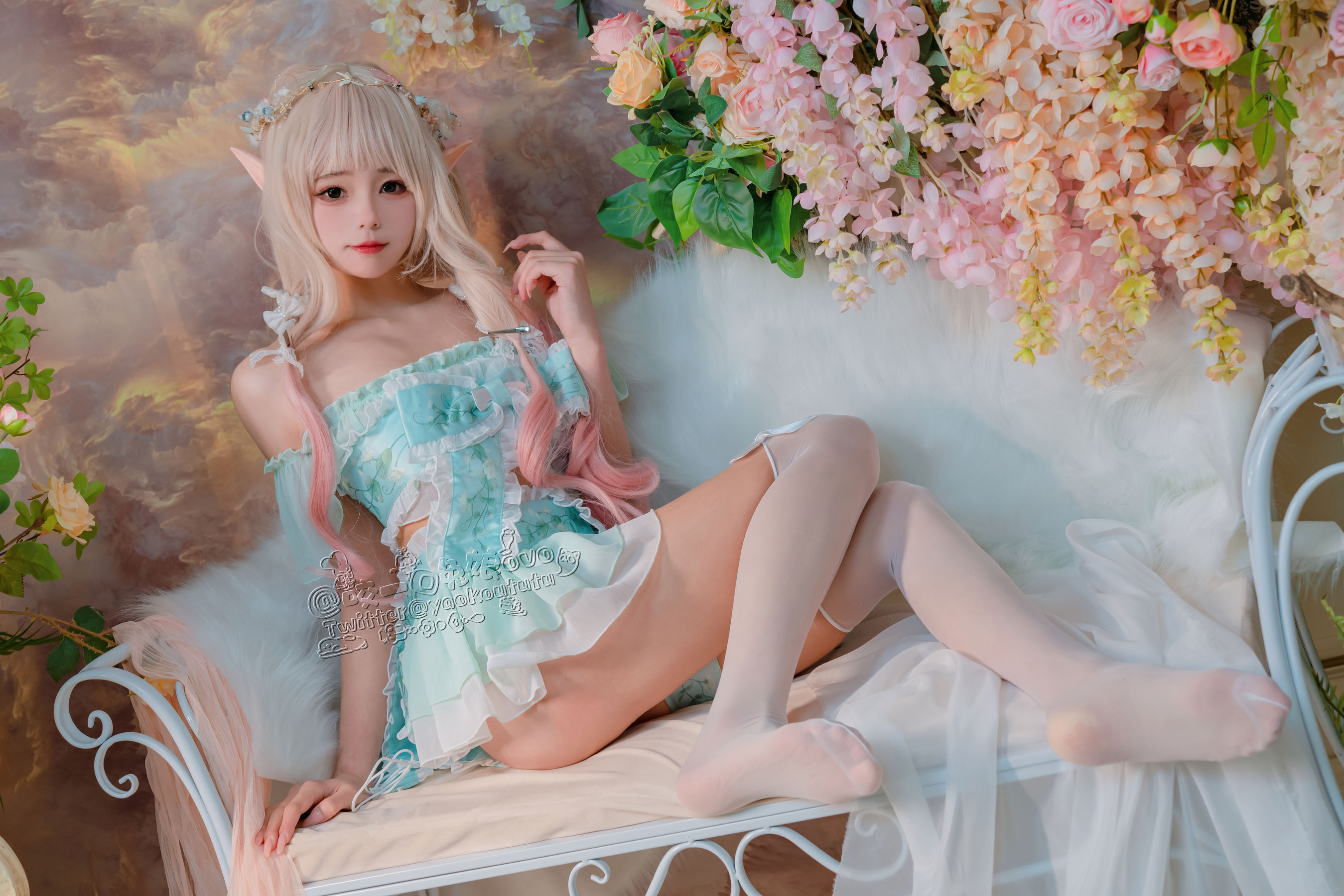 [福利COS] 咬一口兔娘 - 豌豆公主的秘密花房