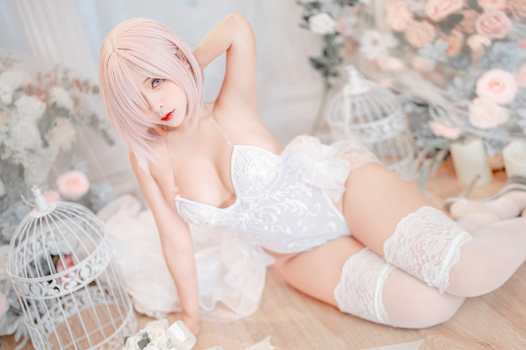 Sayo Momo - Mashu white lingerie body oil