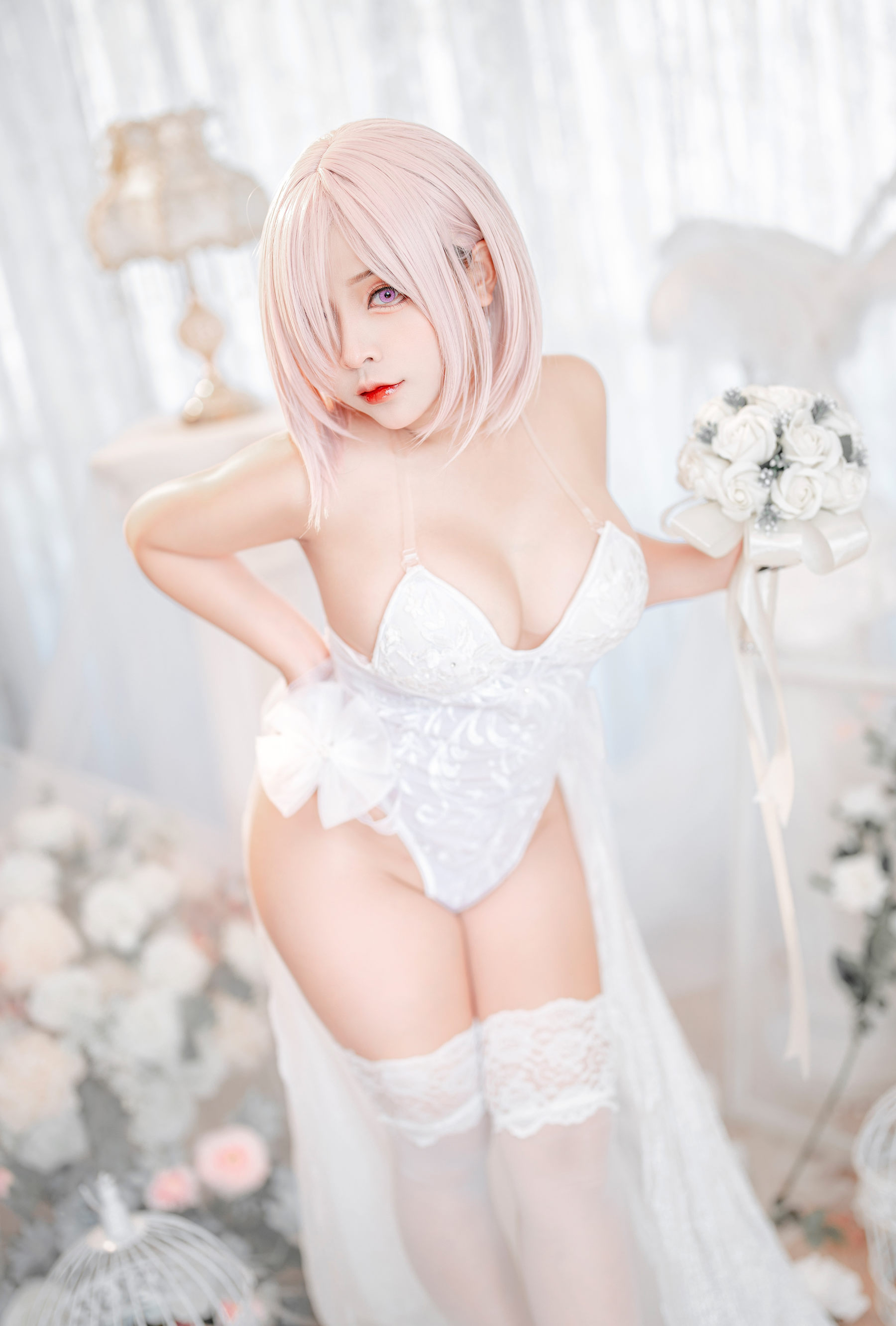 Sayo Momo - Mashu white lingerie body oil