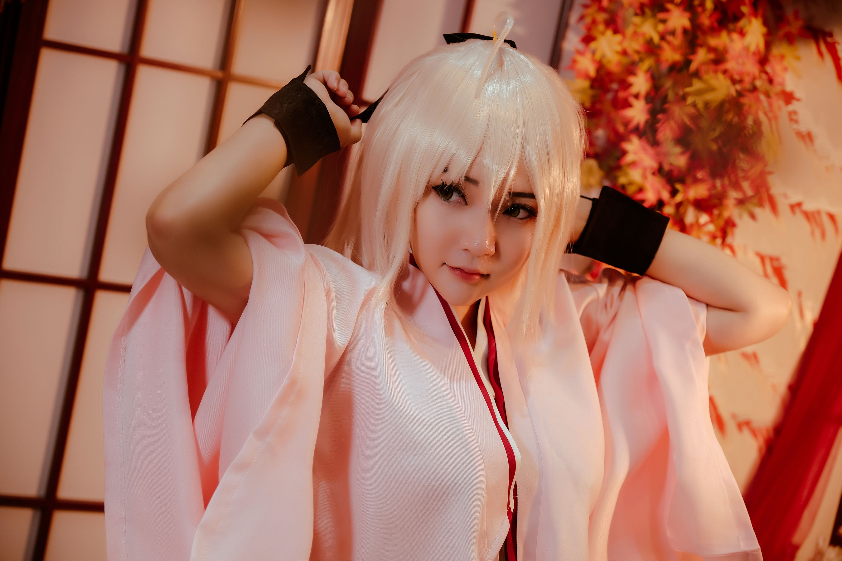 Coser小姐姐Potato Godzilla - Okita Souji Sakura Saber - 图库库