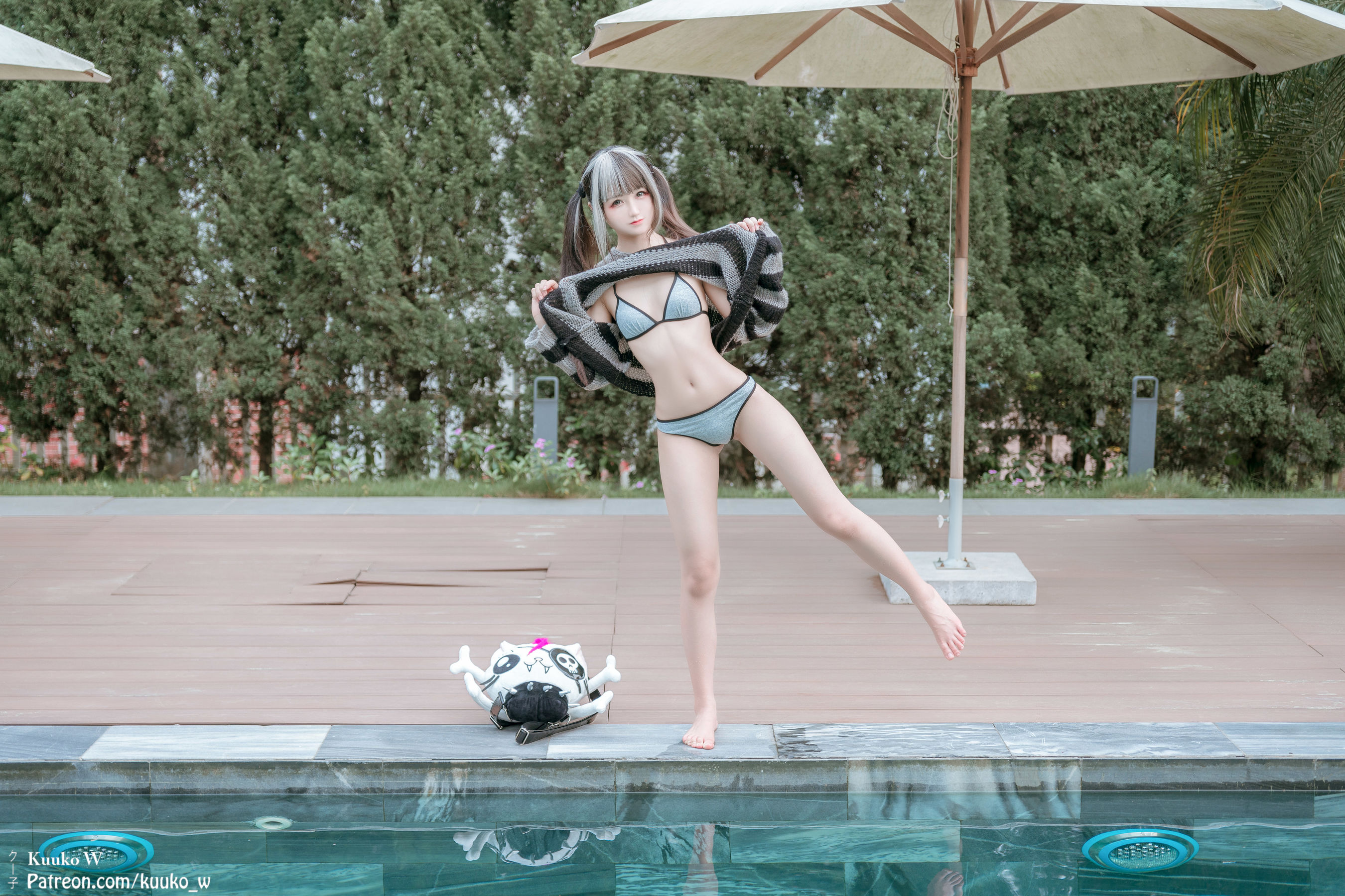 View - [KuukoW] Kuuko クー子 - Grey Bikini - 图库库