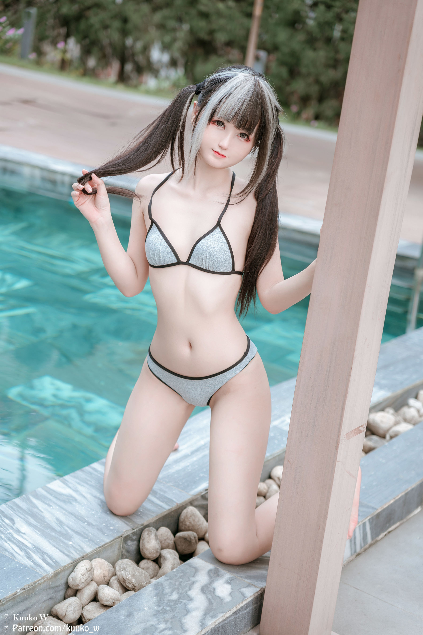 View - [KuukoW] Kuuko クー子 - Grey Bikini - 图库库