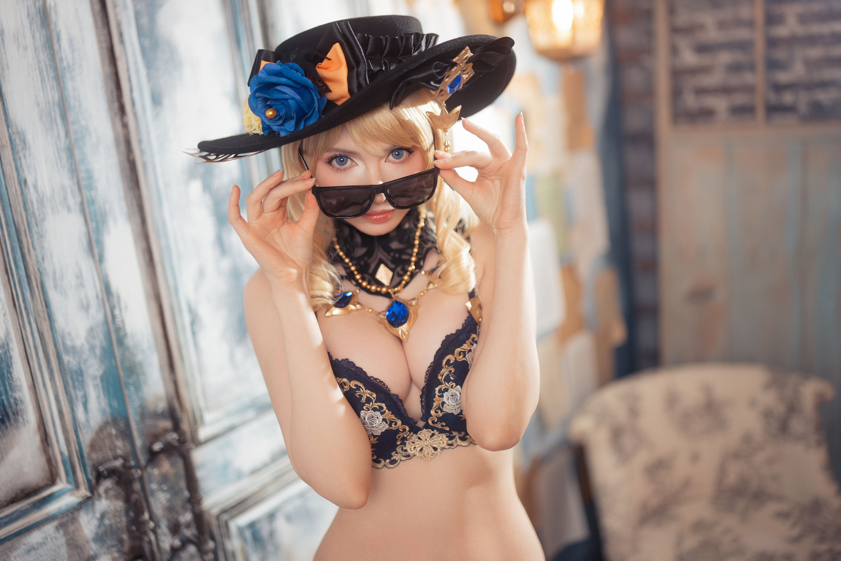 Peach milky - Navia Lingerie (Genshin Impact)