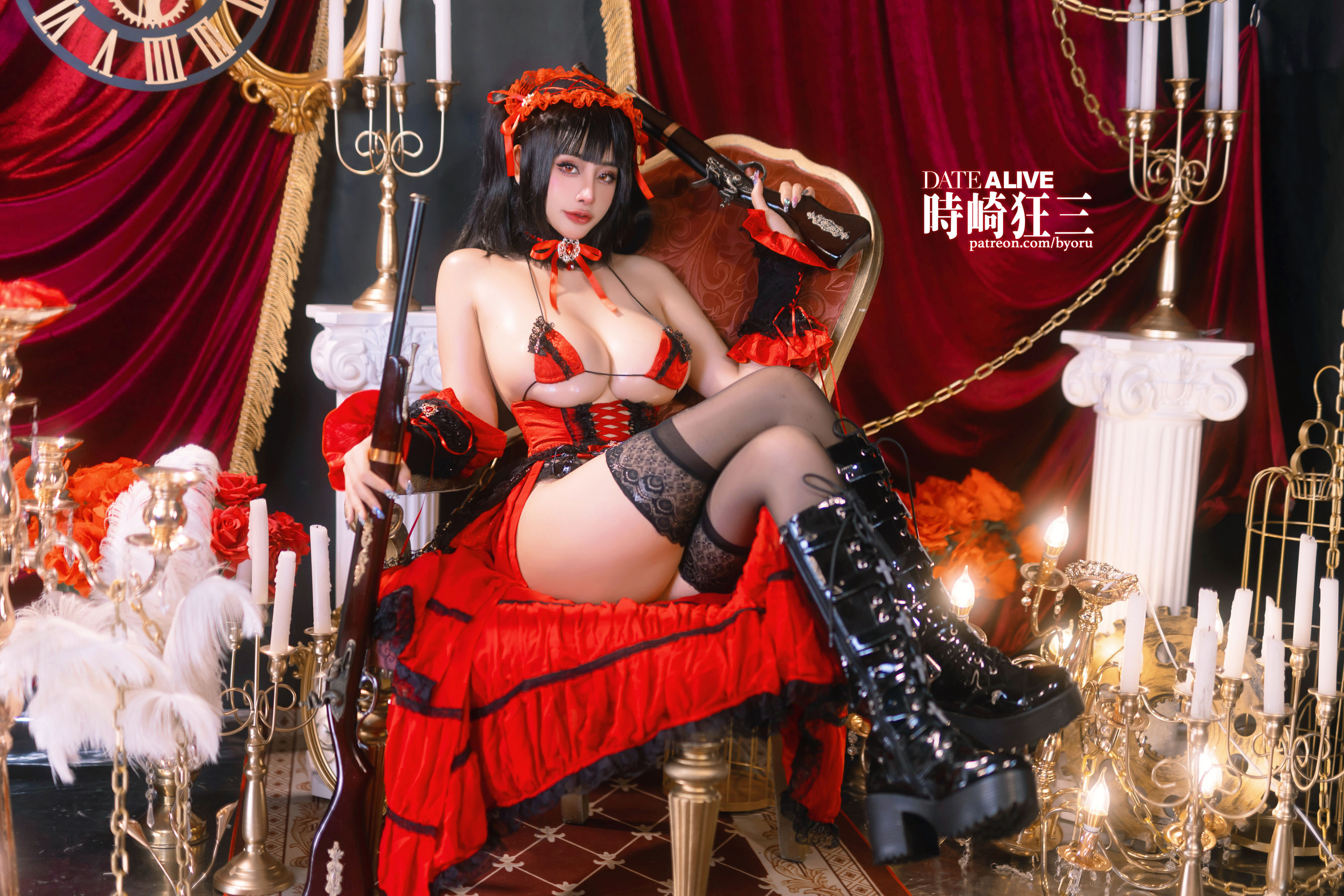 日本性感萝莉Byoru - Kurumi Tokisaki - Date A Live