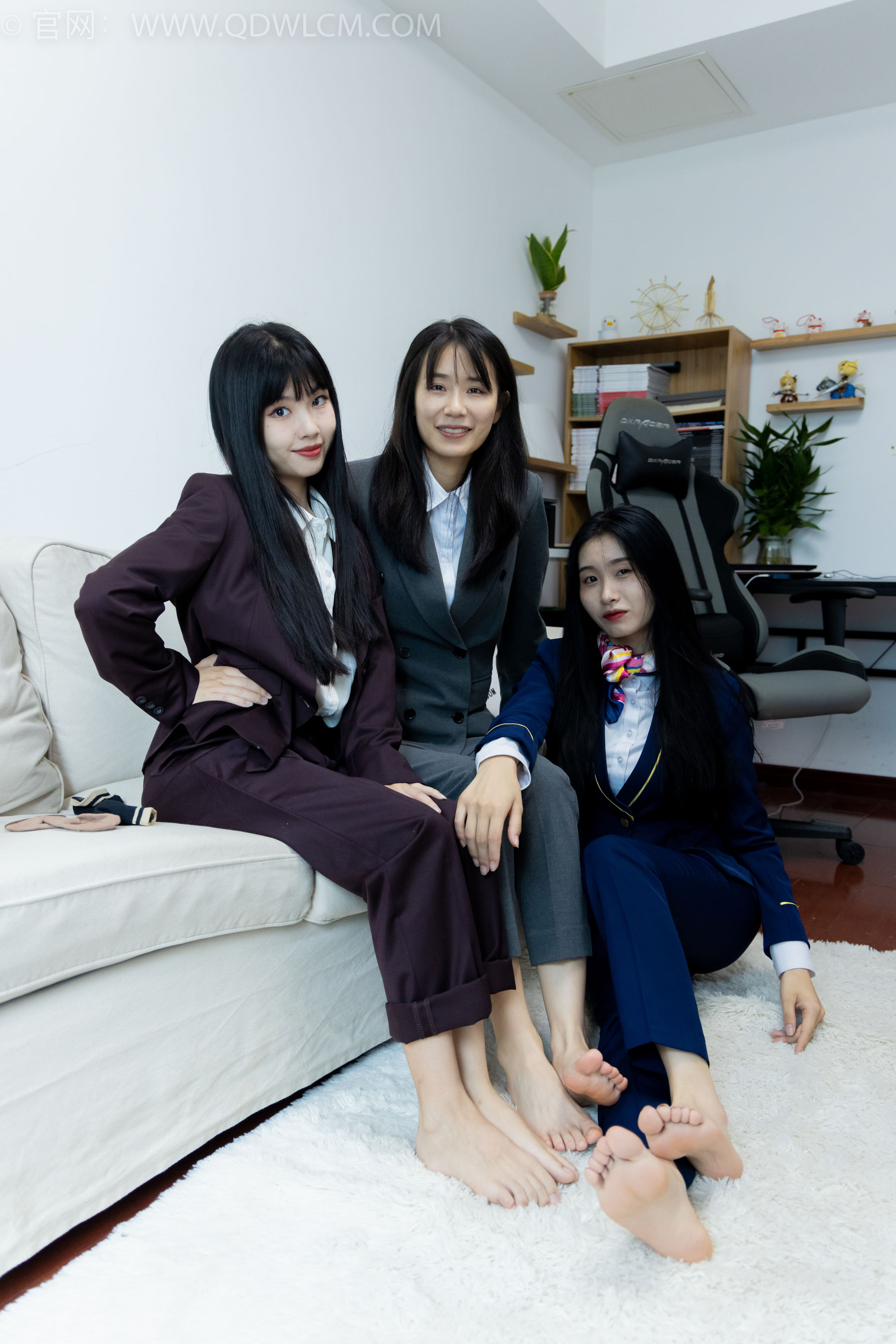 View - 物恋传媒 - Chiness Model  No.2074 菜菜&米米&绒绒 -我们的秘密 - 图库库