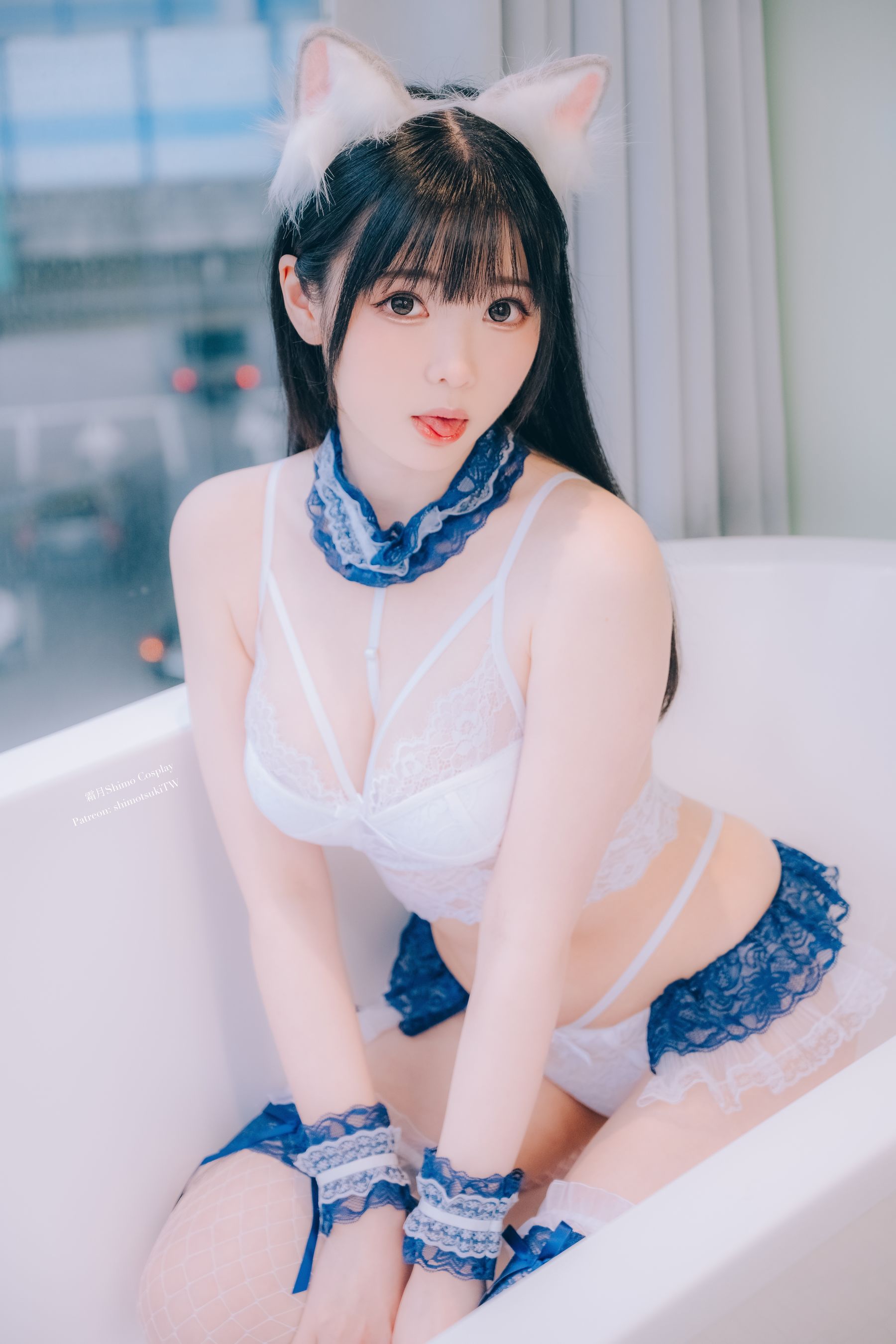 Gallery - 微博妹纸 霜月shimo - Lace Lingerie - 图库库