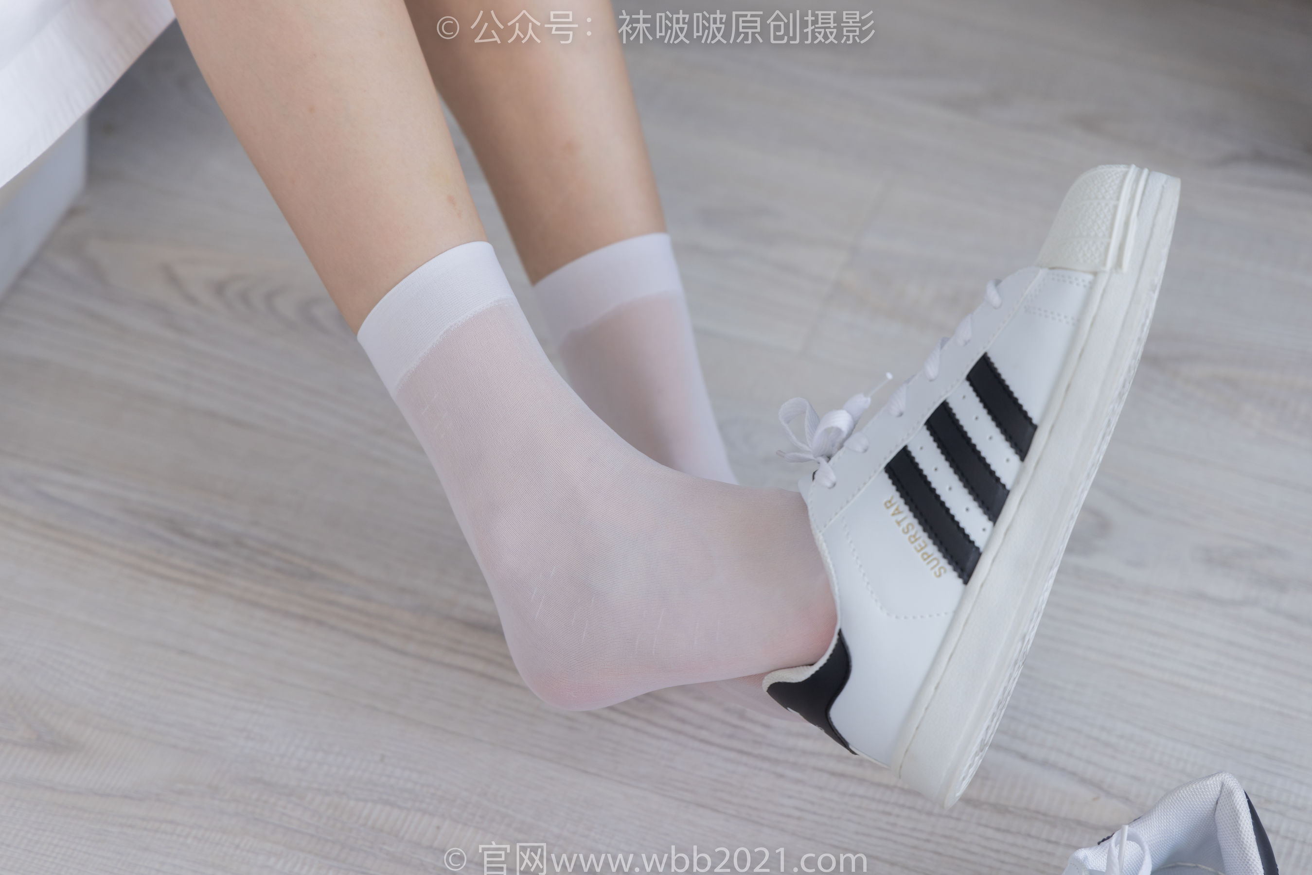 View - BoBoSocks袜啵啵 - Chiness Model  No.414 小甜豆 -板鞋、帆布鞋、短白丝、船袜 - 图库库
