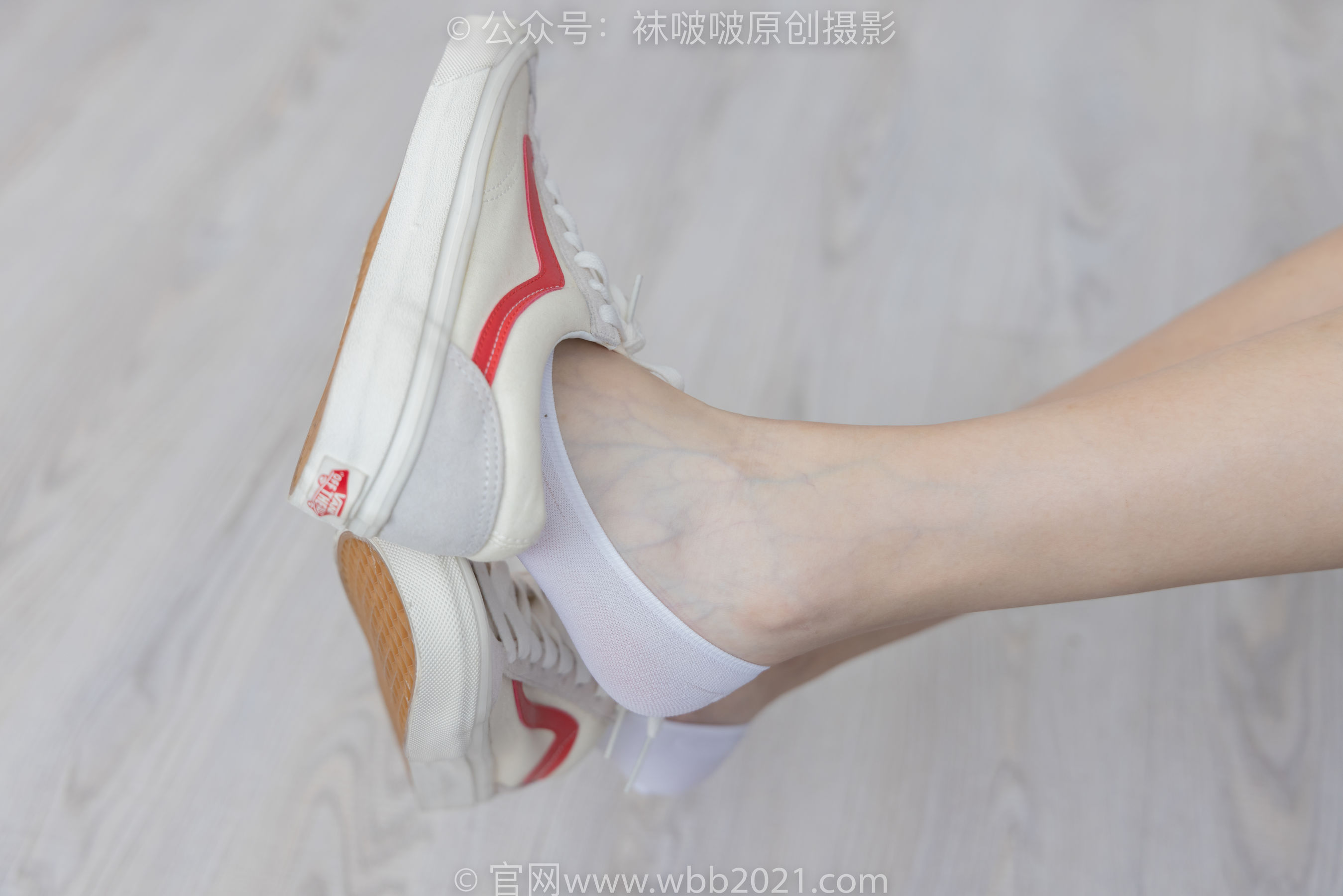 View - BoBoSocks袜啵啵 - Chiness Model  No.414 小甜豆 -板鞋、帆布鞋、短白丝、船袜 - 图库库