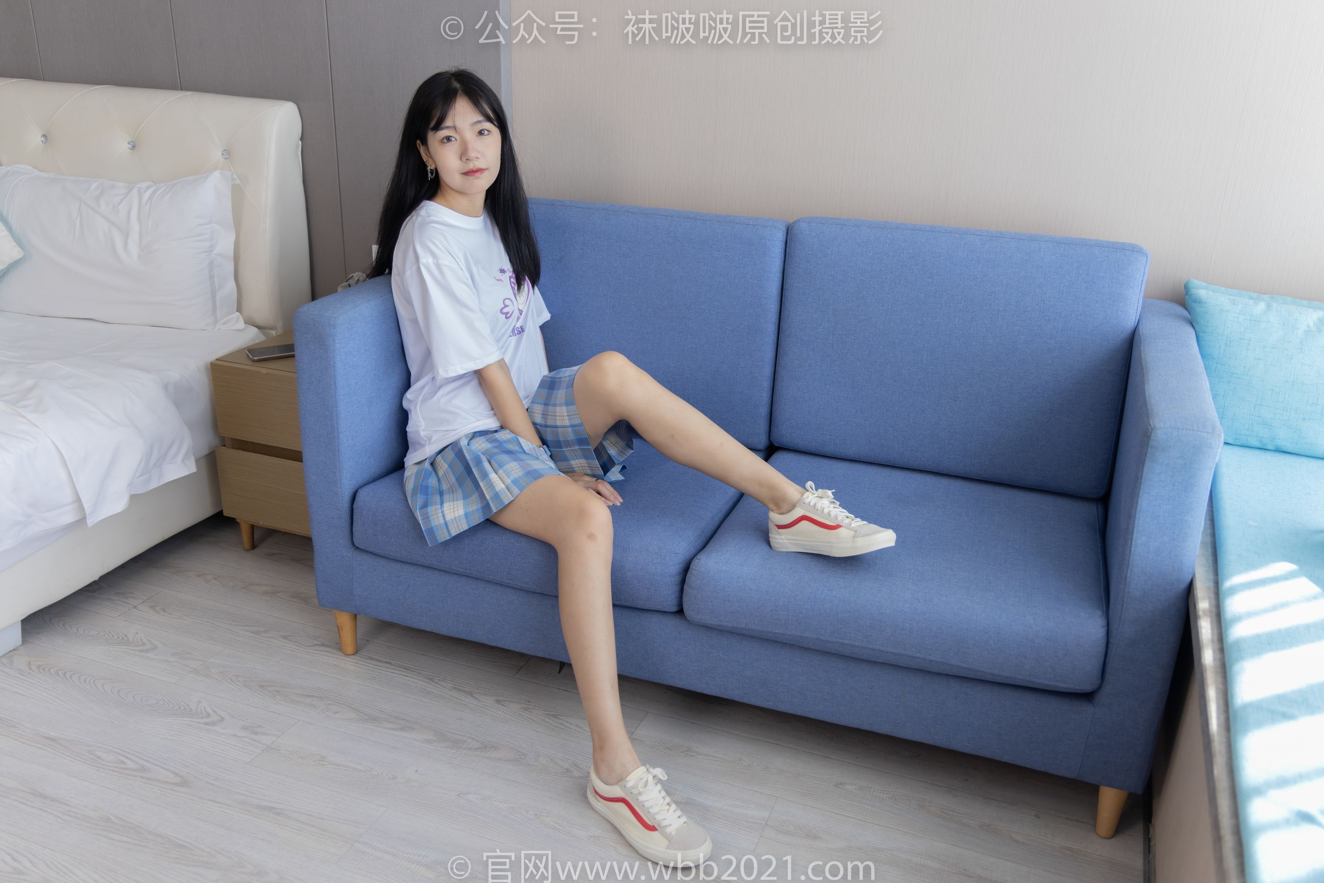 View - BoBoSocks袜啵啵 - Chiness Model  No.414 小甜豆 -板鞋、帆布鞋、短白丝、船袜 - 图库库