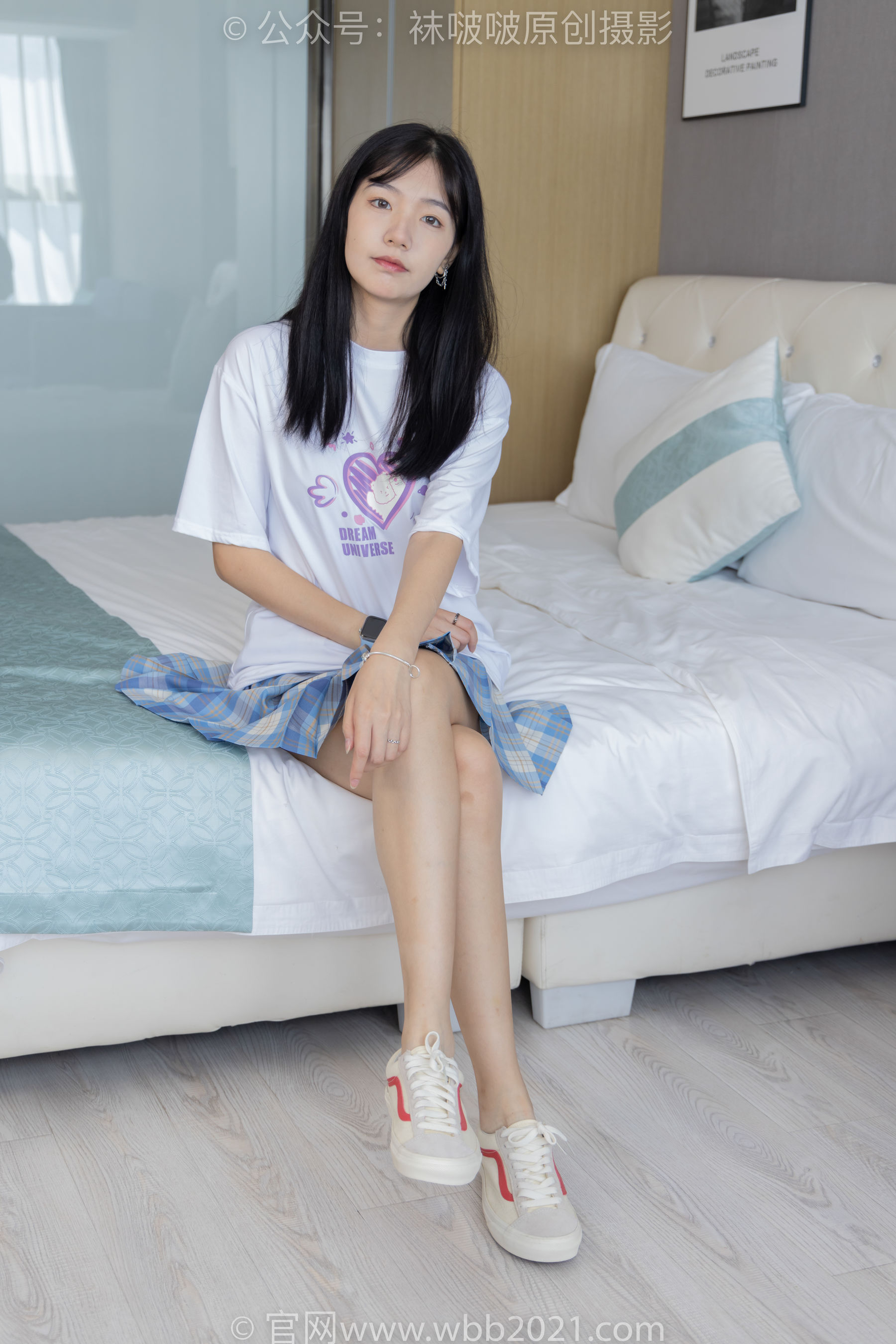 View - BoBoSocks袜啵啵 - Chiness Model  No.414 小甜豆 -板鞋、帆布鞋、短白丝、船袜 - 图库库