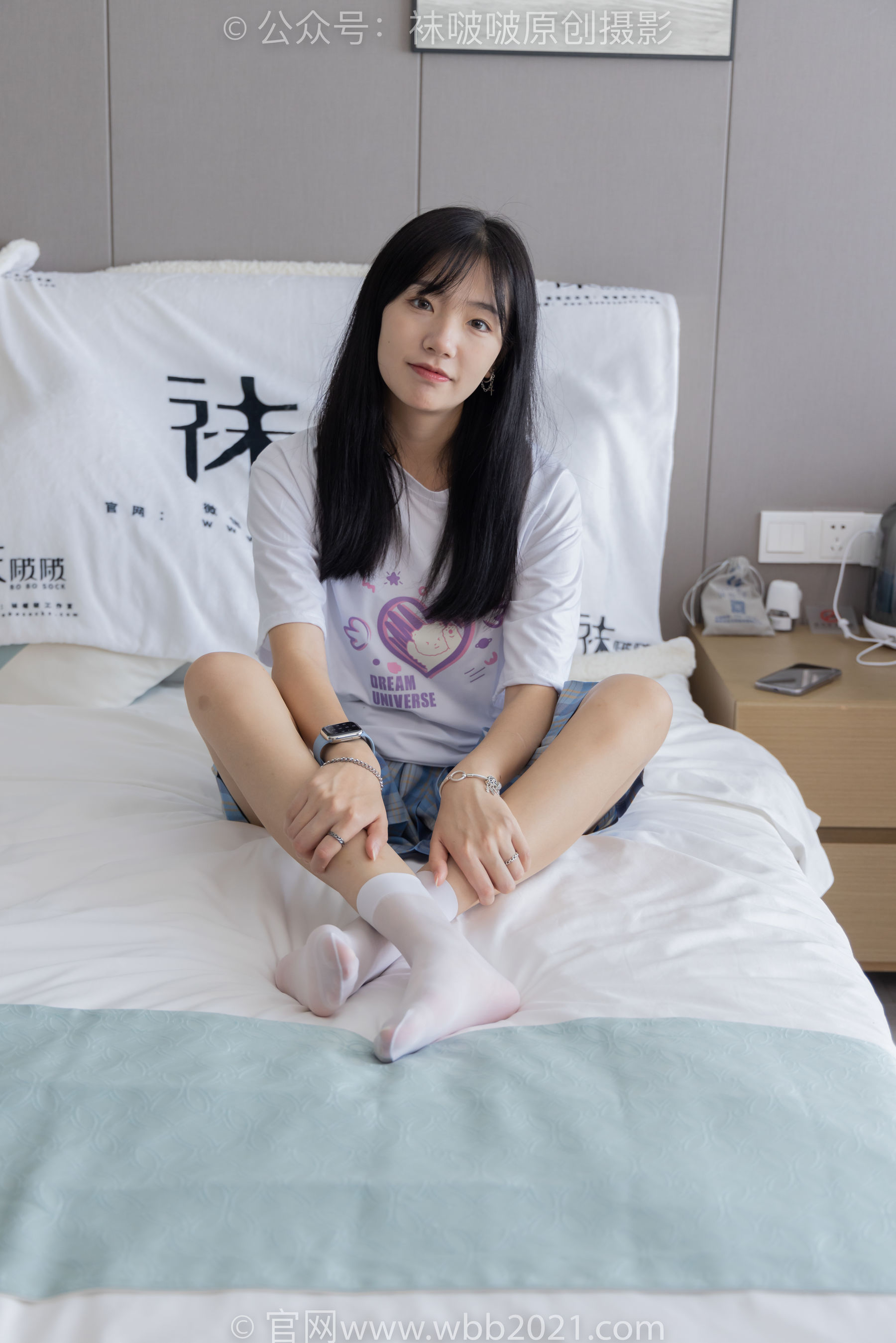 View - BoBoSocks袜啵啵 - Chiness Model  No.414 小甜豆 -板鞋、帆布鞋、短白丝、船袜 - 图库库