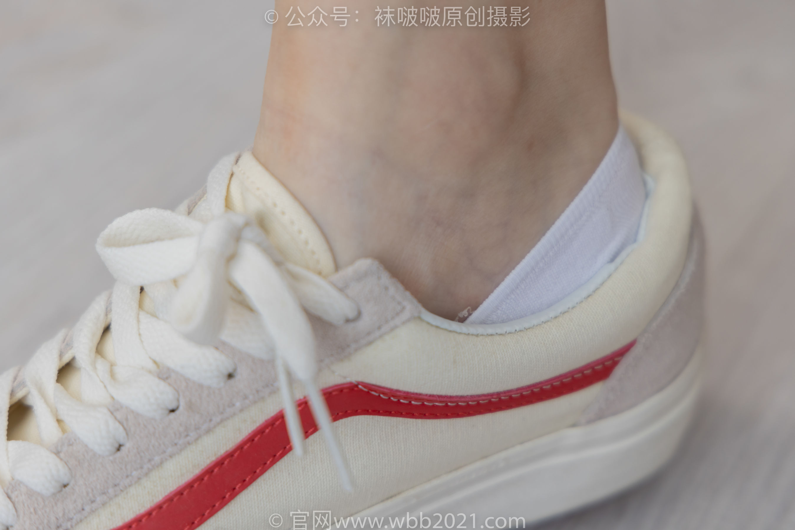 View - BoBoSocks袜啵啵 - Chiness Model  No.414 小甜豆 -板鞋、帆布鞋、短白丝、船袜 - 图库库