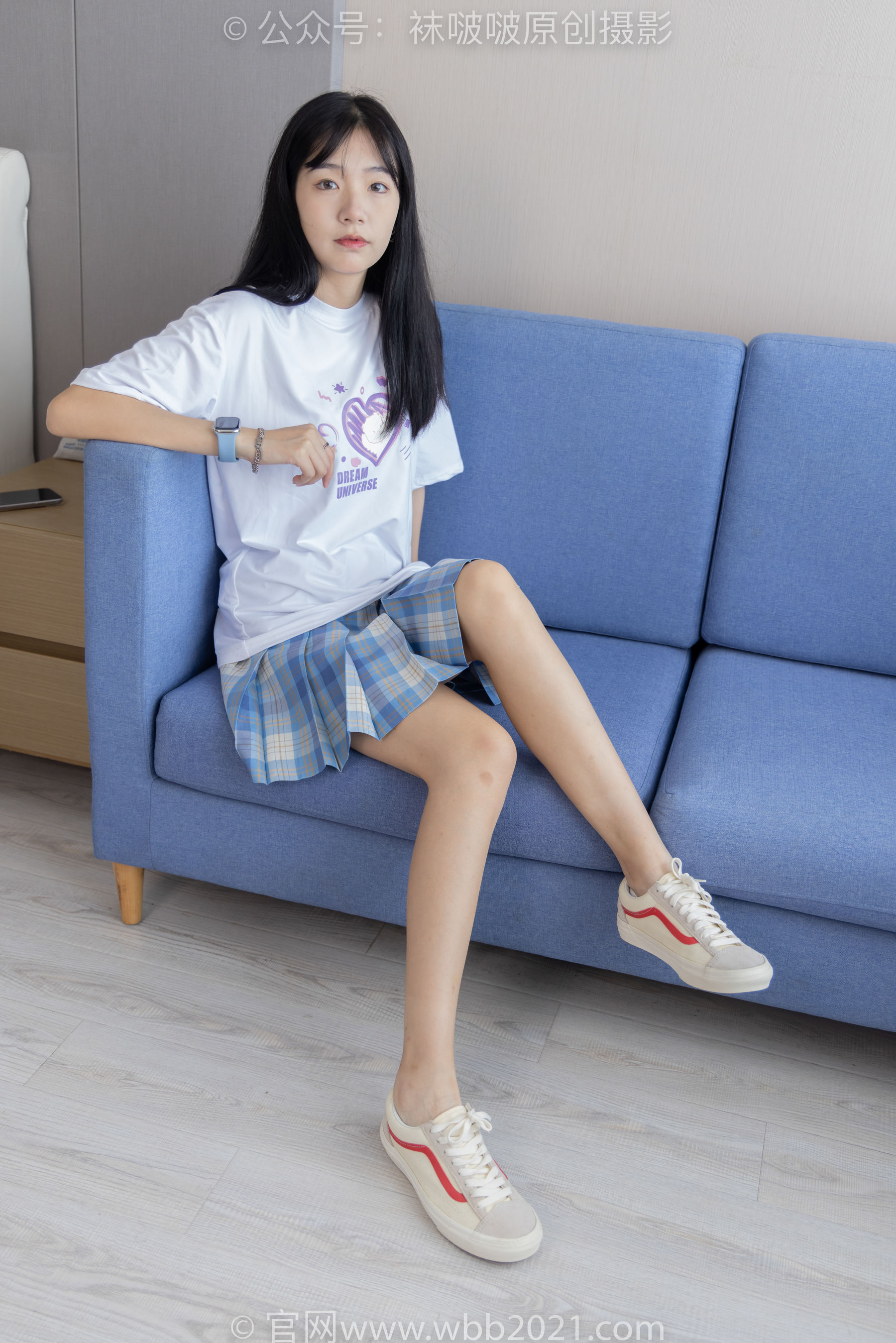 View - BoBoSocks袜啵啵 - Chiness Model  No.414 小甜豆 -板鞋、帆布鞋、短白丝、船袜 - 图库库