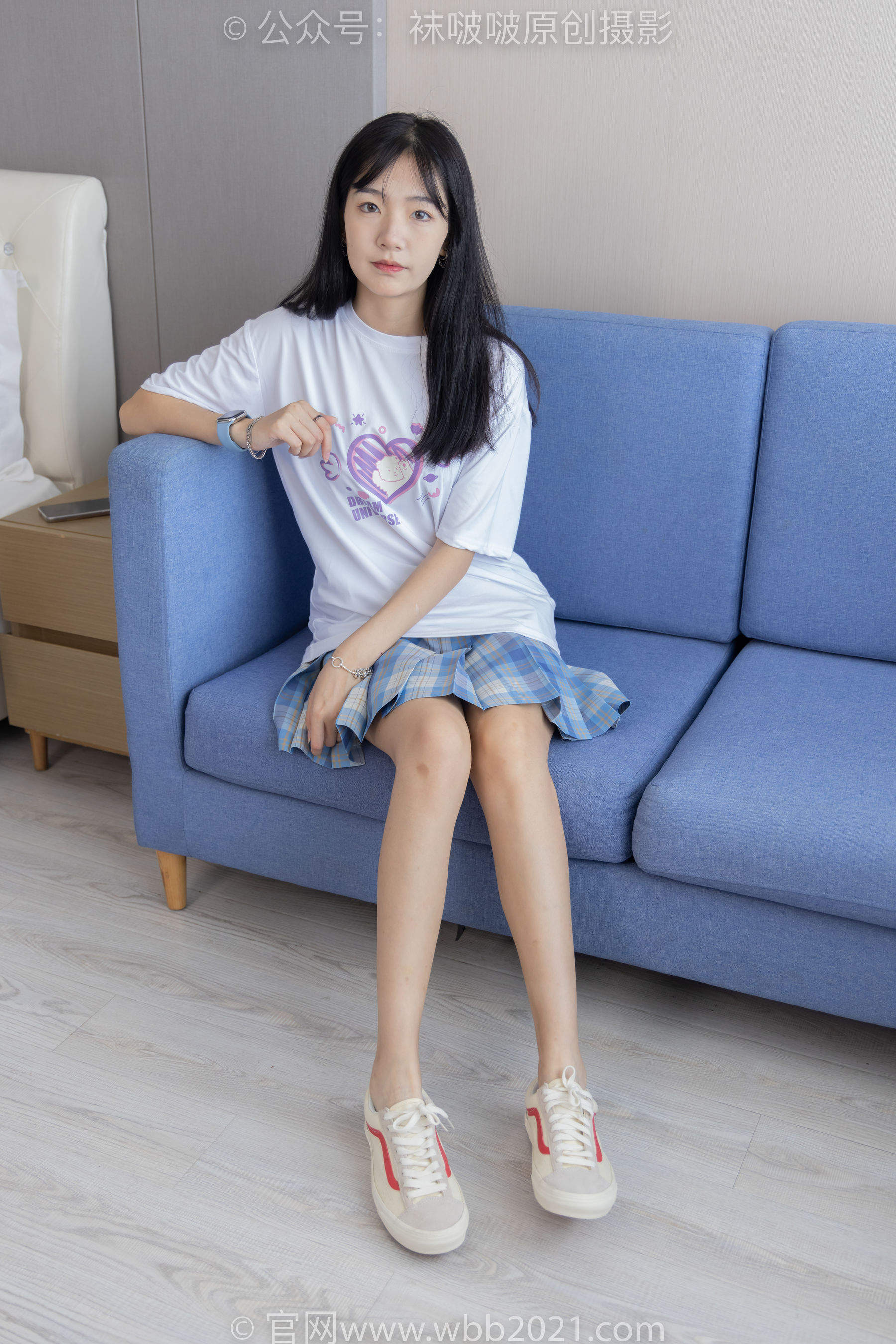 View - BoBoSocks袜啵啵 - Chiness Model  No.414 小甜豆 -板鞋、帆布鞋、短白丝、船袜 - 图库库