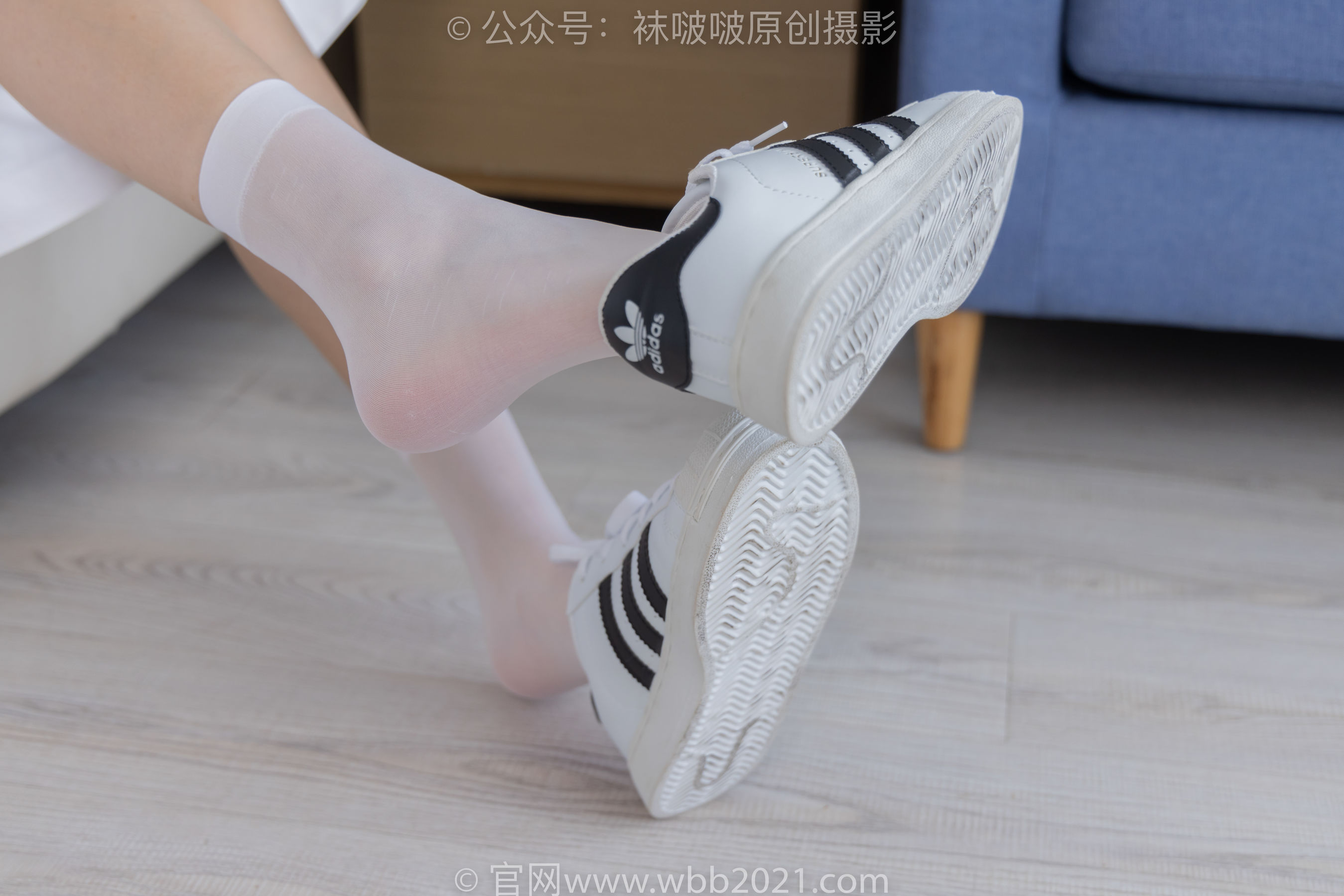 View - BoBoSocks袜啵啵 - Chiness Model  No.414 小甜豆 -板鞋、帆布鞋、短白丝、船袜 - 图库库