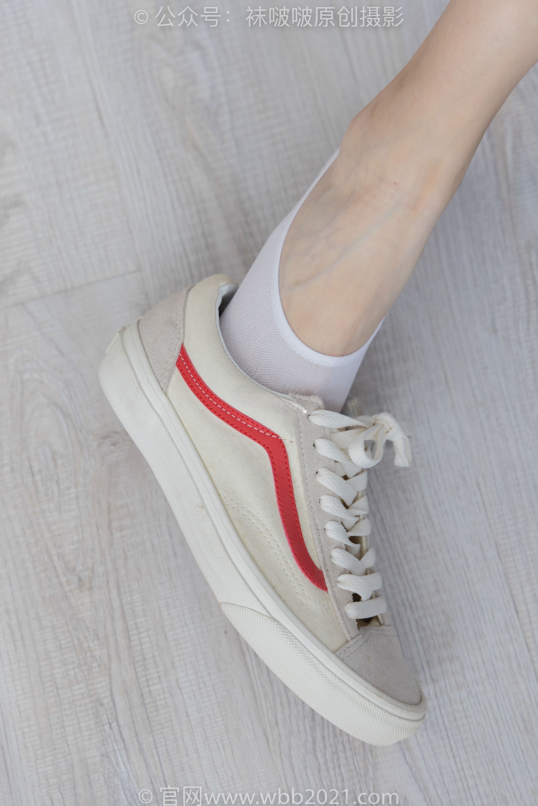 View - BoBoSocks袜啵啵 - Chiness Model  No.414 小甜豆 -板鞋、帆布鞋、短白丝、船袜 - 图库库