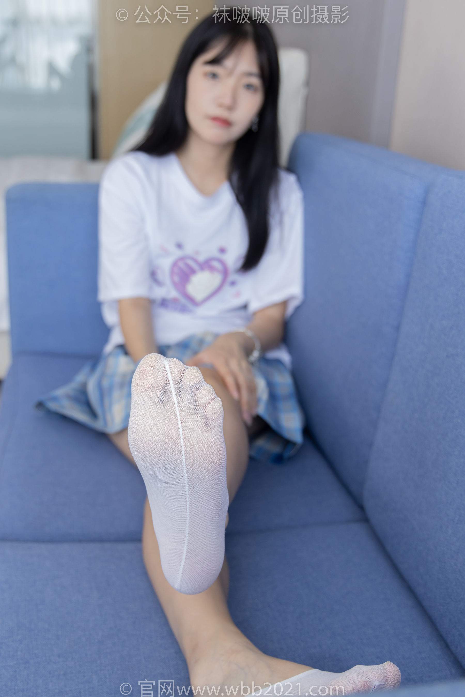 View - BoBoSocks袜啵啵 - Chiness Model  No.414 小甜豆 -板鞋、帆布鞋、短白丝、船袜 - 图库库