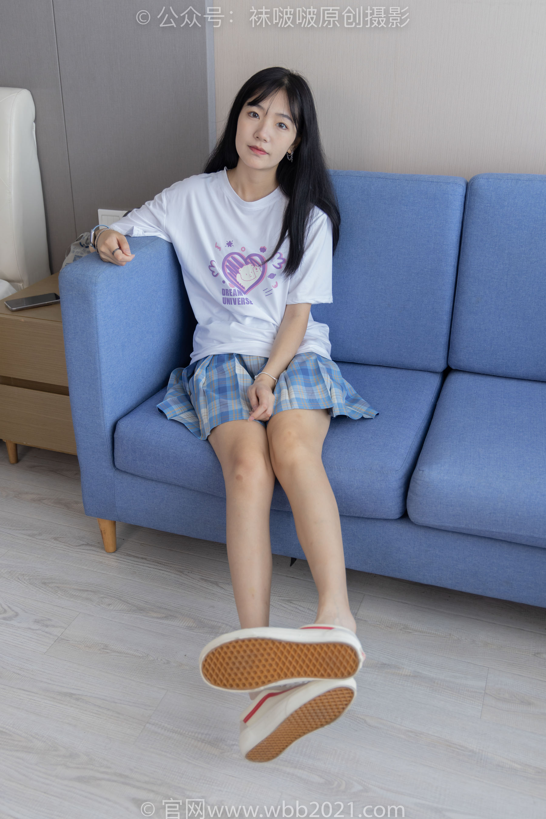 View - BoBoSocks袜啵啵 - Chiness Model  No.414 小甜豆 -板鞋、帆布鞋、短白丝、船袜 - 图库库