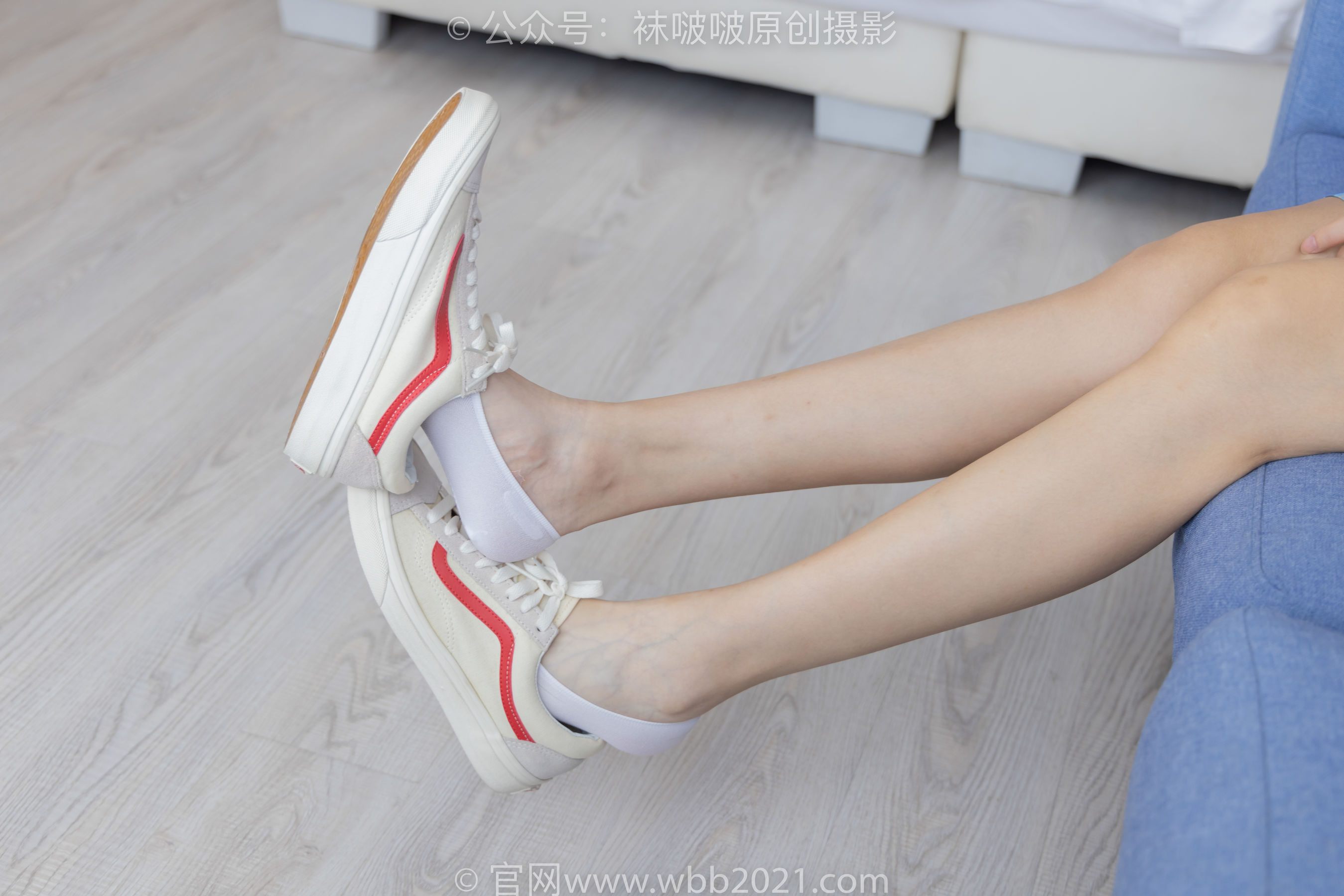 View - BoBoSocks袜啵啵 - Chiness Model  No.414 小甜豆 -板鞋、帆布鞋、短白丝、船袜 - 图库库