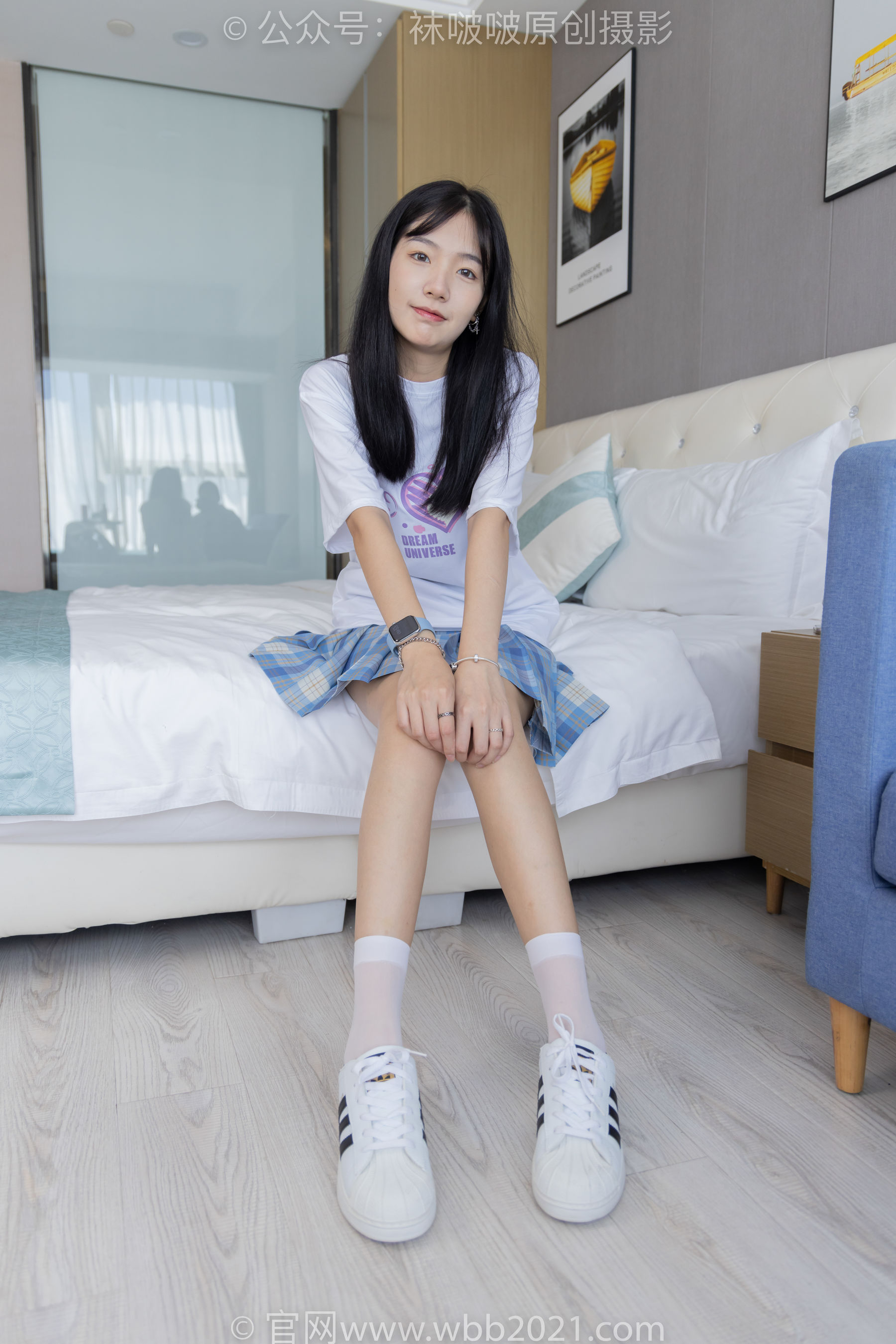 View - BoBoSocks袜啵啵 - Chiness Model  No.414 小甜豆 -板鞋、帆布鞋、短白丝、船袜 - 图库库