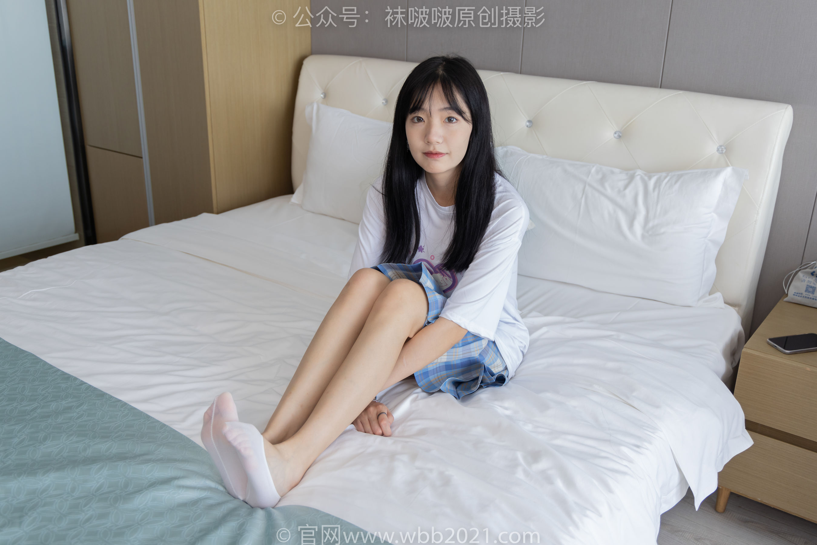 View - BoBoSocks袜啵啵 - Chiness Model  No.414 小甜豆 -板鞋、帆布鞋、短白丝、船袜 - 图库库