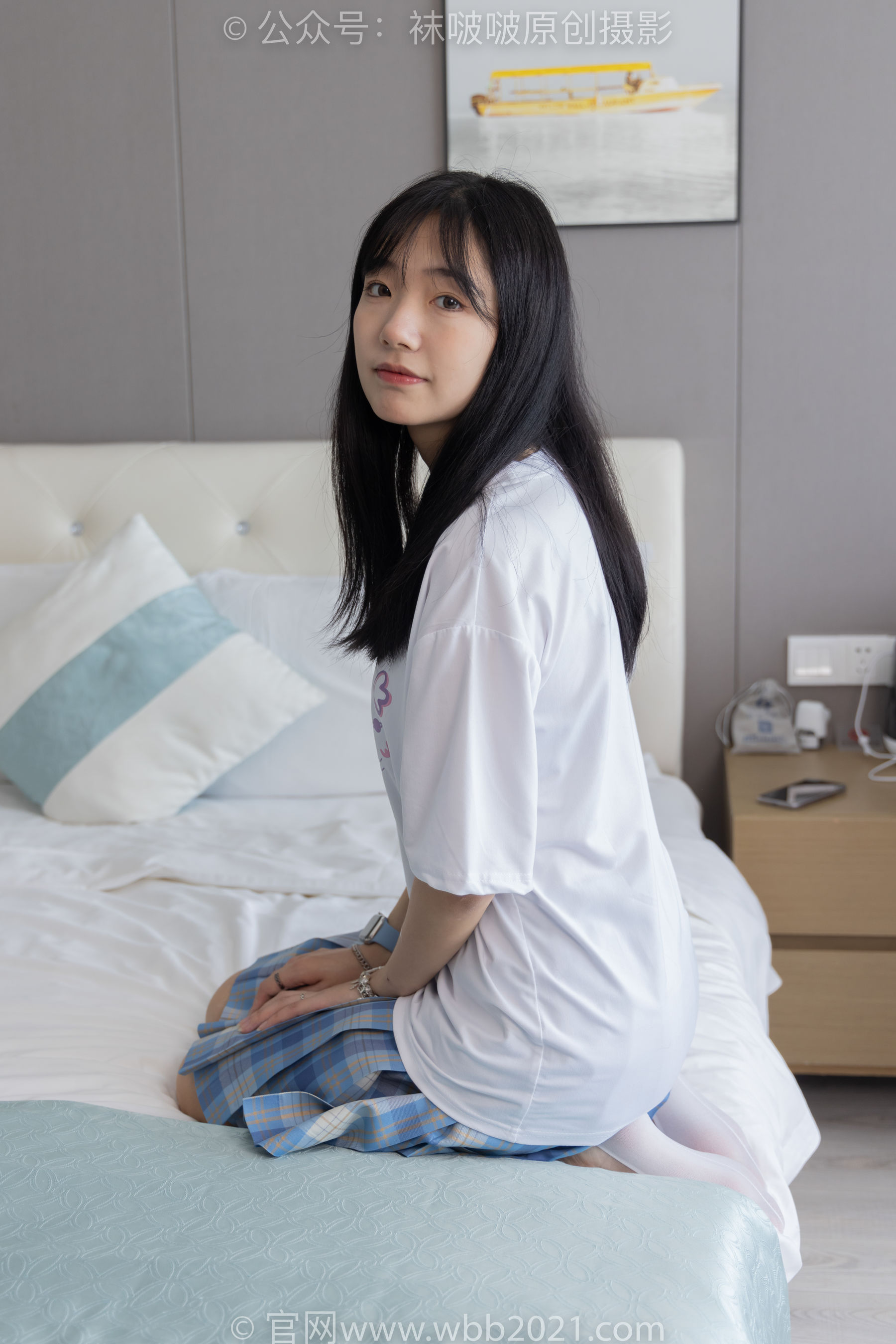 View - BoBoSocks袜啵啵 - Chiness Model  No.414 小甜豆 -板鞋、帆布鞋、短白丝、船袜 - 图库库