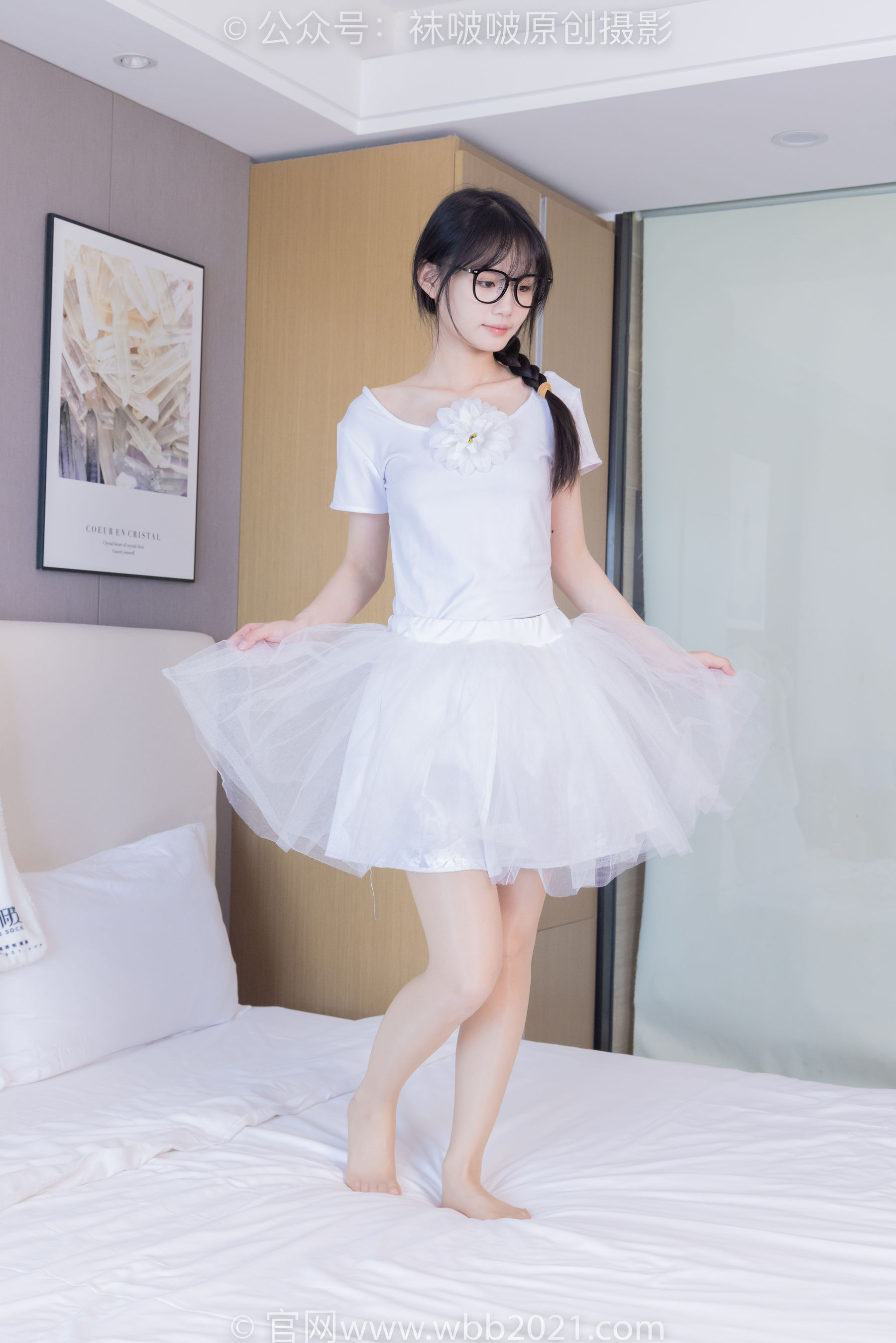 View - BoBoSocks袜啵啵 - Chiness Model  No.415 甜甜圈 -高跟鞋、油亮肉丝、芭蕾舞服 - 图库库