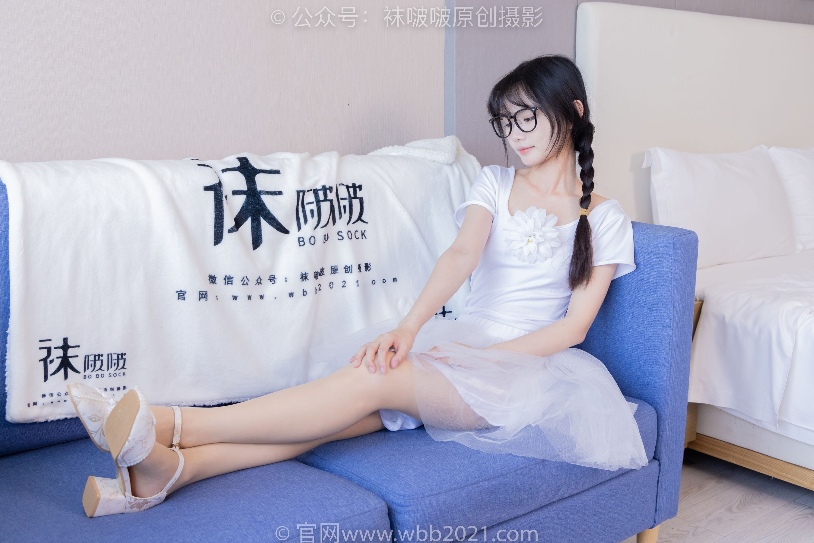 View - BoBoSocks袜啵啵 - Chiness Model  No.415 甜甜圈 -高跟鞋、油亮肉丝、芭蕾舞服 - 图库库