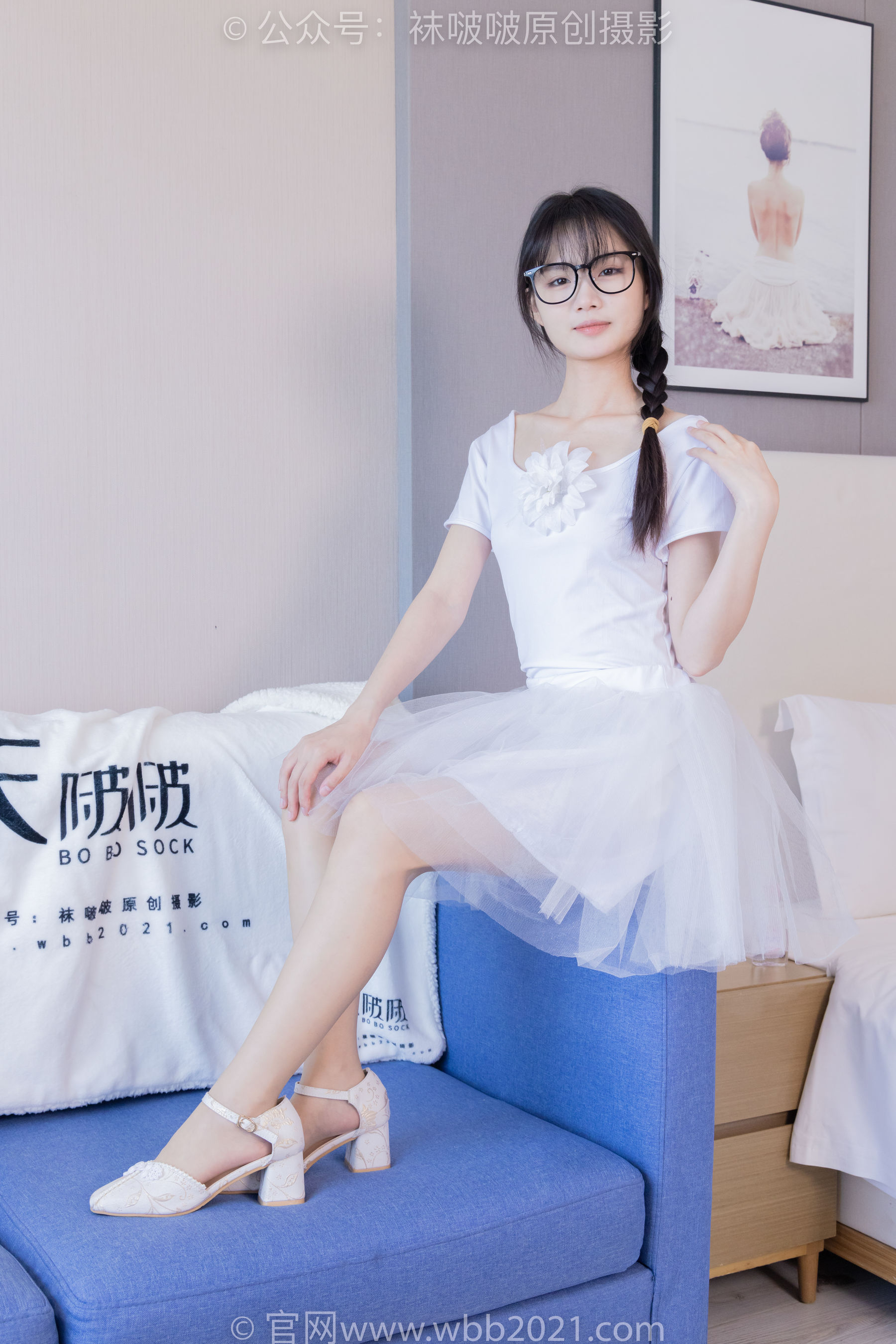 View - BoBoSocks袜啵啵 - Chiness Model  No.415 甜甜圈 -高跟鞋、油亮肉丝、芭蕾舞服 - 图库库