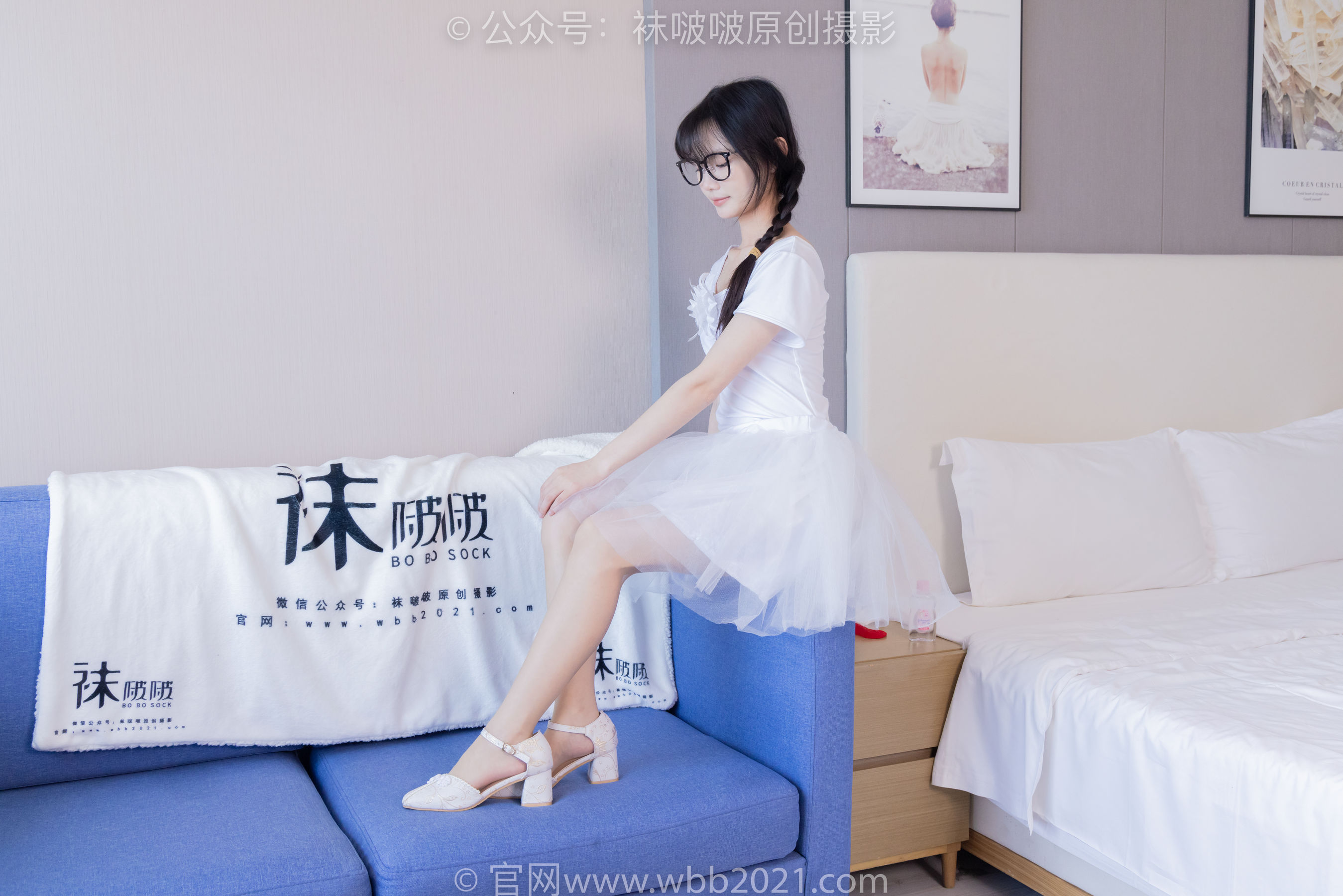 View - BoBoSocks袜啵啵 - Chiness Model  No.415 甜甜圈 -高跟鞋、油亮肉丝、芭蕾舞服 - 图库库