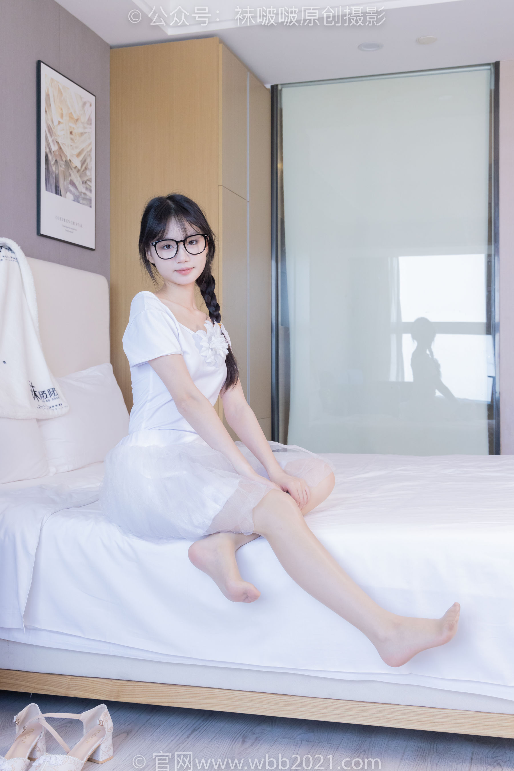 View - BoBoSocks袜啵啵 - Chiness Model  No.415 甜甜圈 -高跟鞋、油亮肉丝、芭蕾舞服 - 图库库