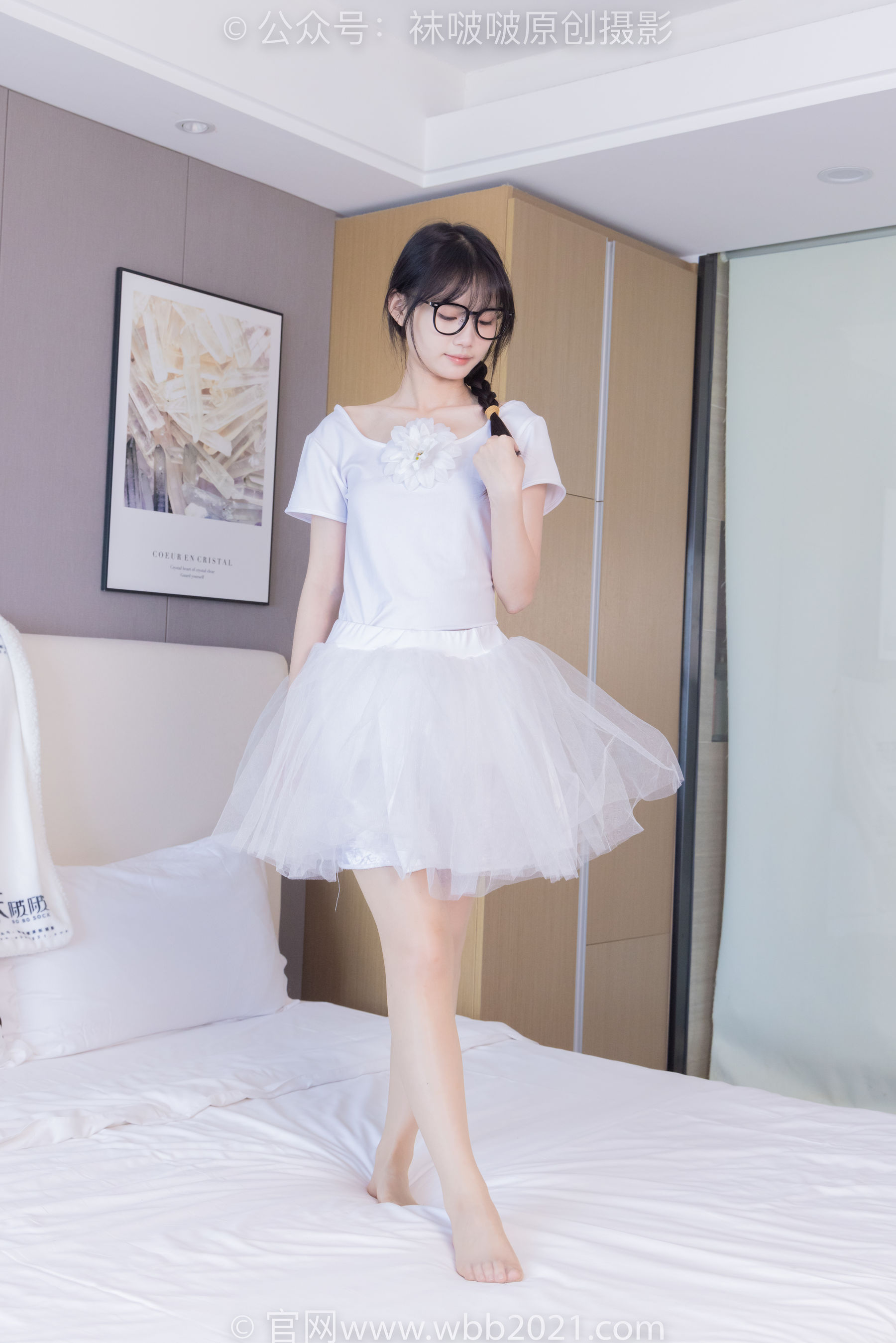 View - BoBoSocks袜啵啵 - Chiness Model  No.415 甜甜圈 -高跟鞋、油亮肉丝、芭蕾舞服 - 图库库