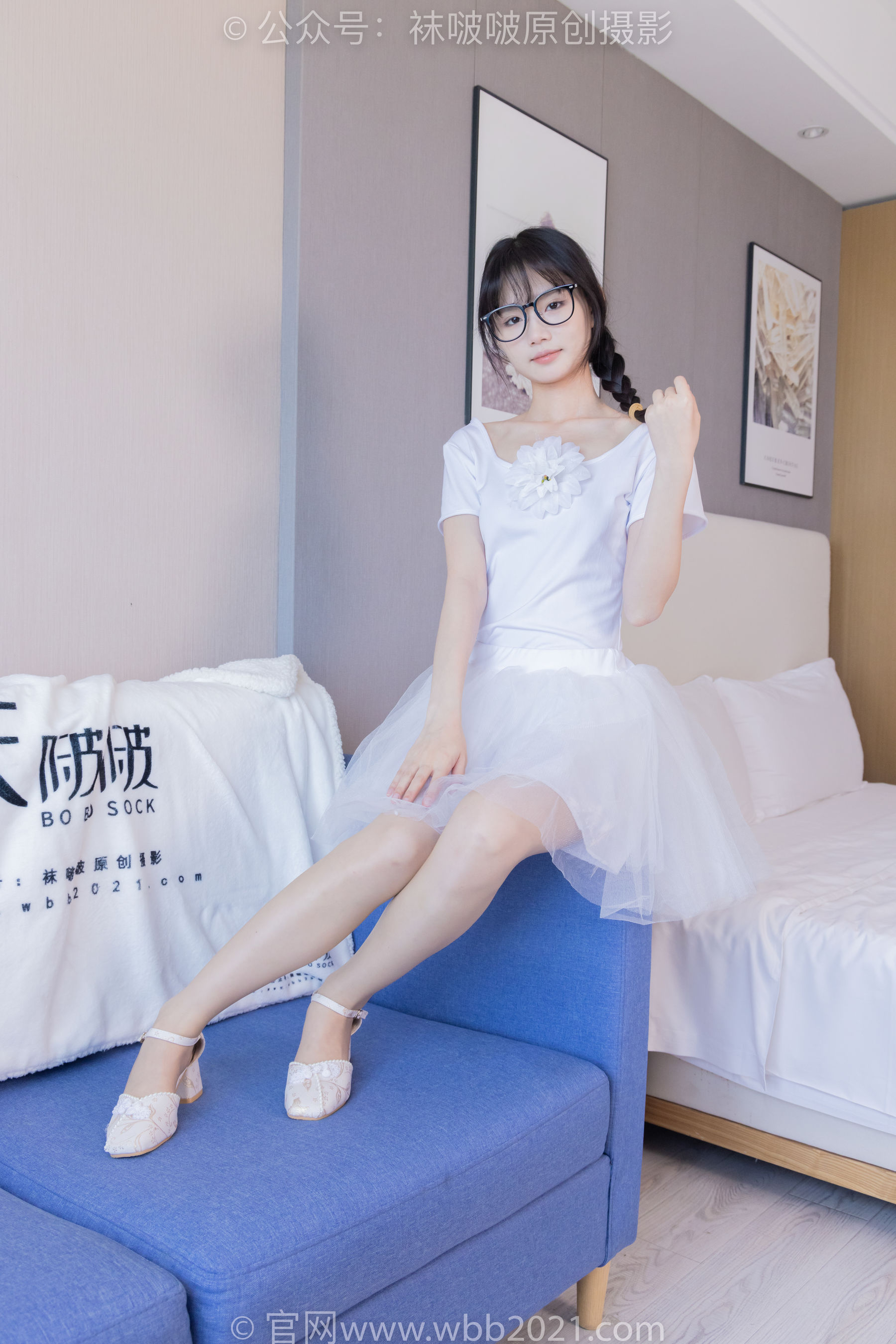 View - BoBoSocks袜啵啵 - Chiness Model  No.415 甜甜圈 -高跟鞋、油亮肉丝、芭蕾舞服 - 图库库