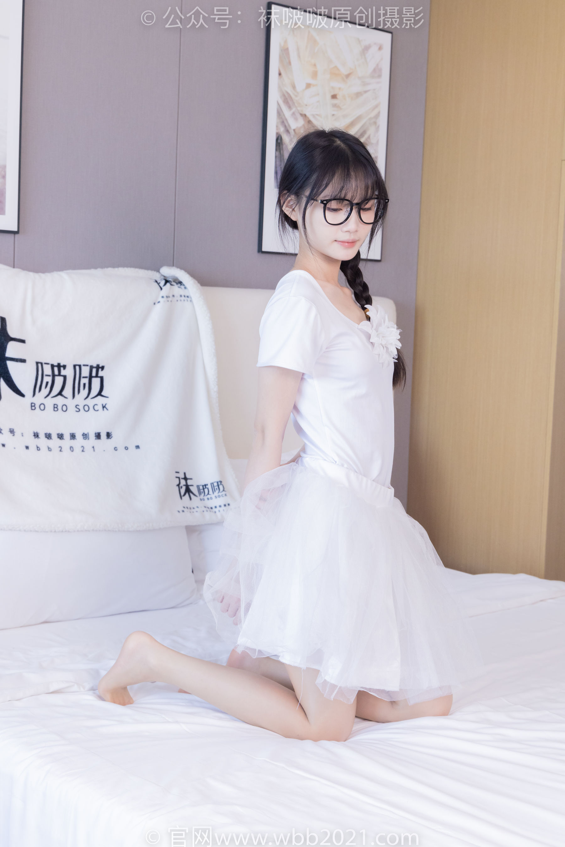 View - BoBoSocks袜啵啵 - Chiness Model  No.415 甜甜圈 -高跟鞋、油亮肉丝、芭蕾舞服 - 图库库