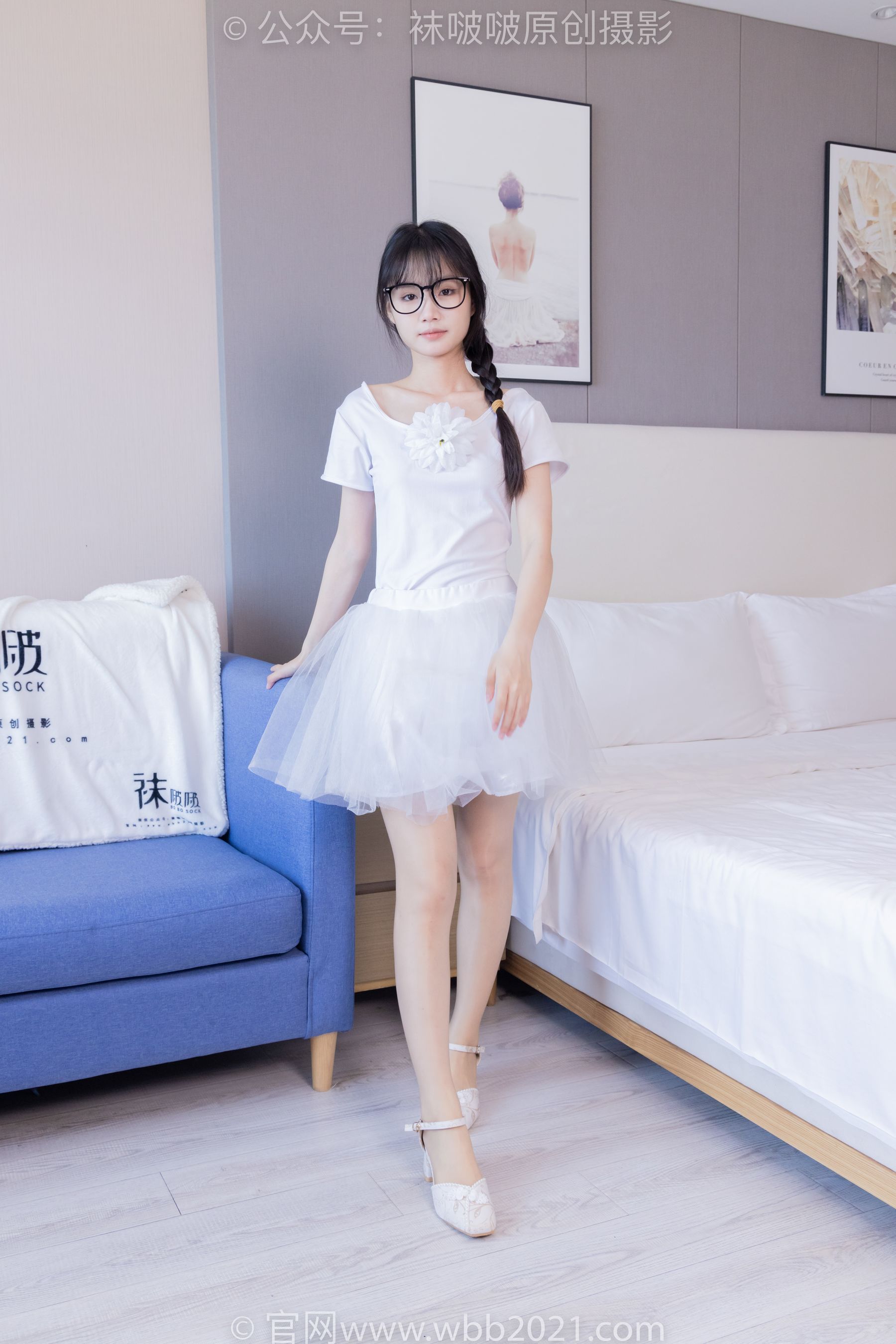 View - BoBoSocks袜啵啵 - Chiness Model  No.415 甜甜圈 -高跟鞋、油亮肉丝、芭蕾舞服 - 图库库