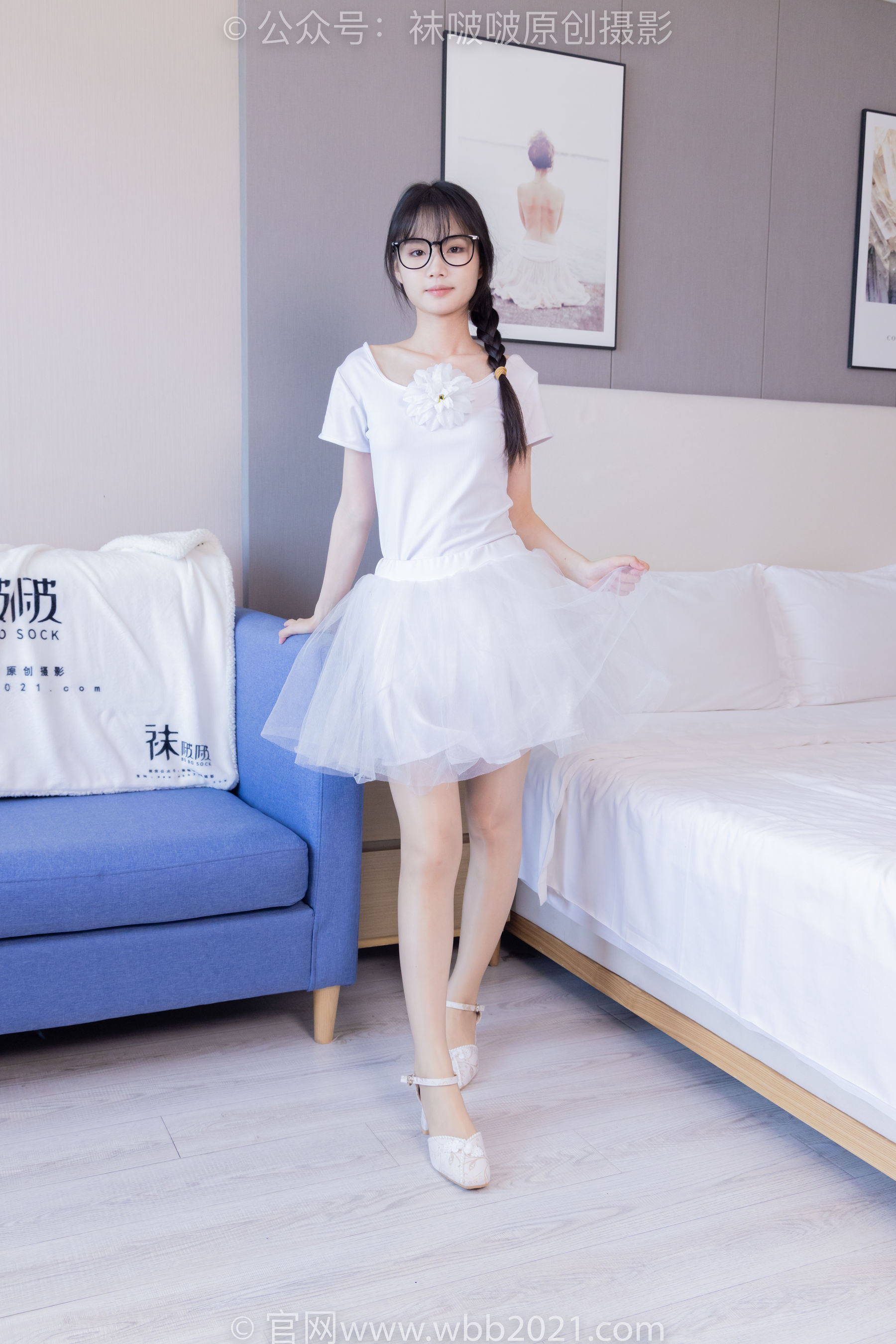 View - BoBoSocks袜啵啵 - Chiness Model  No.415 甜甜圈 -高跟鞋、油亮肉丝、芭蕾舞服 - 图库库