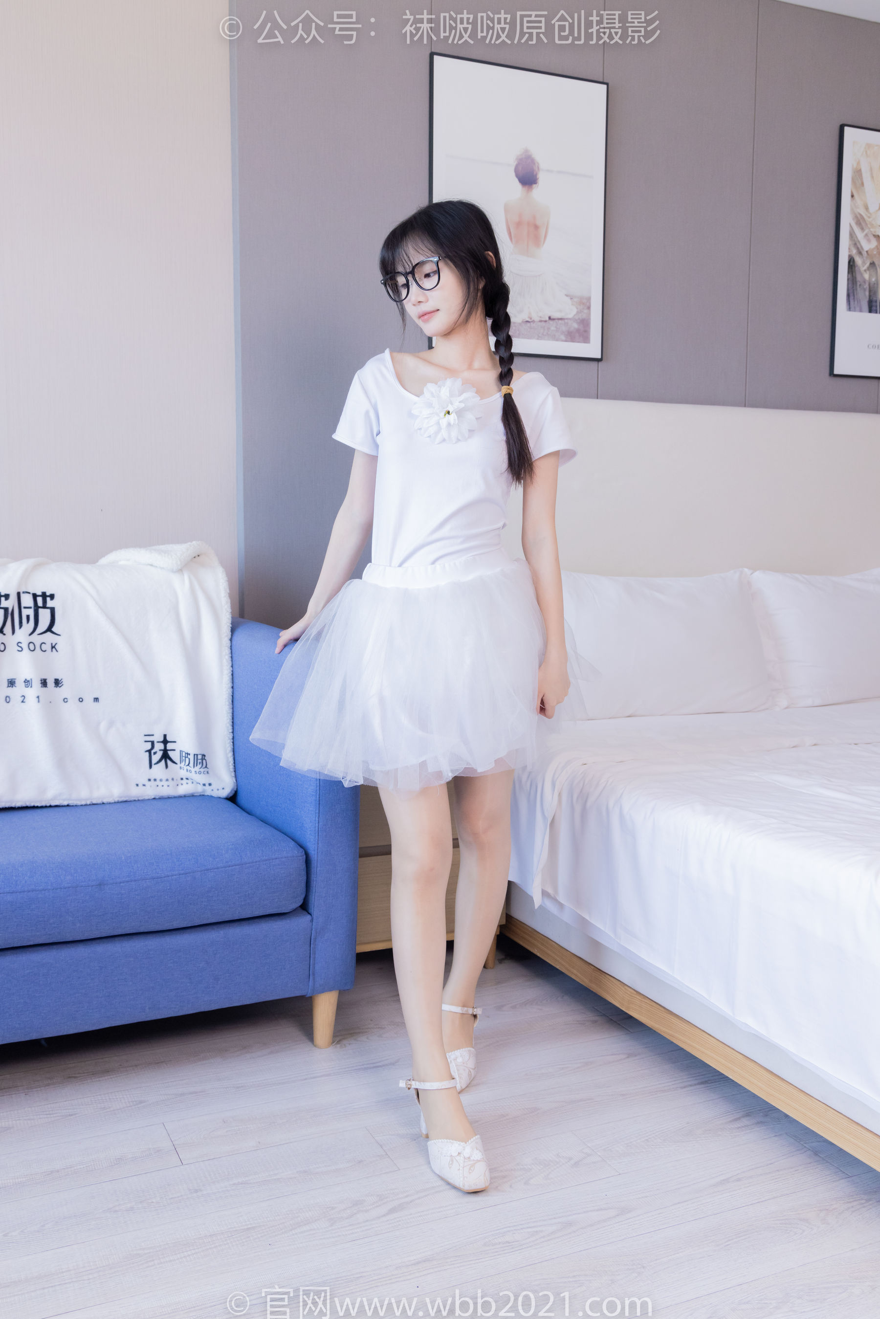 View - BoBoSocks袜啵啵 - Chiness Model  No.415 甜甜圈 -高跟鞋、油亮肉丝、芭蕾舞服 - 图库库