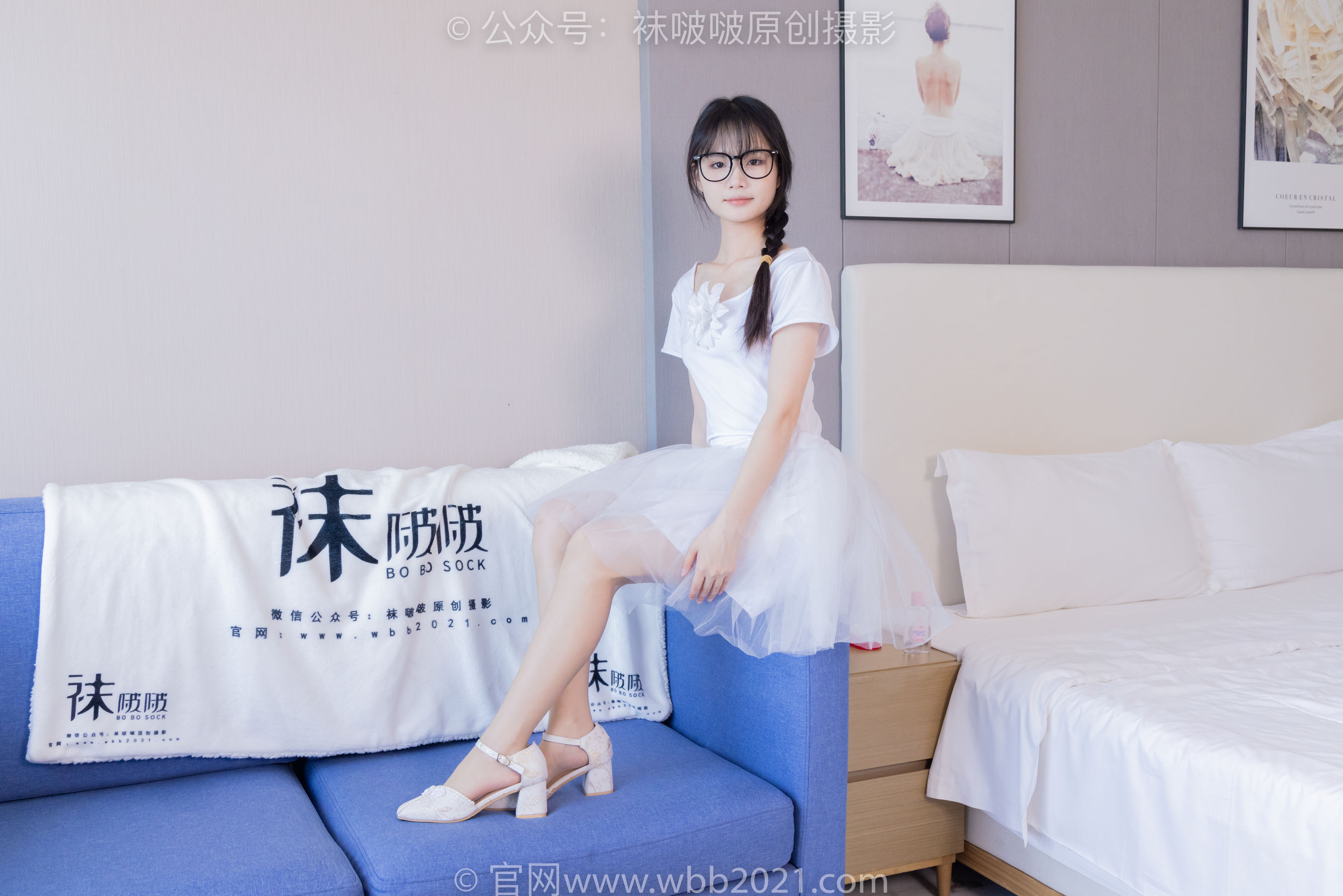 View - BoBoSocks袜啵啵 - Chiness Model  No.415 甜甜圈 -高跟鞋、油亮肉丝、芭蕾舞服 - 图库库