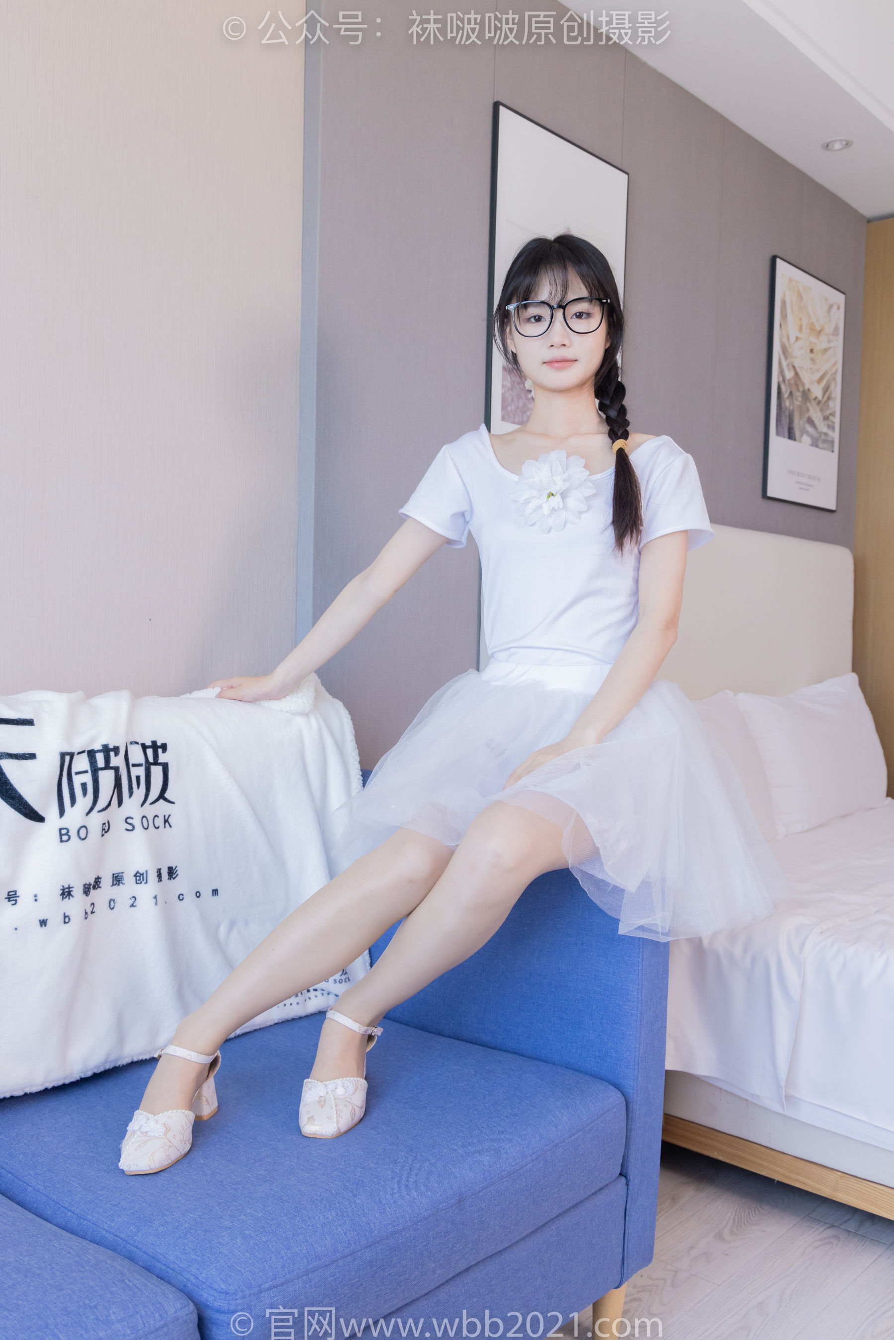 View - BoBoSocks袜啵啵 - Chiness Model  No.415 甜甜圈 -高跟鞋、油亮肉丝、芭蕾舞服 - 图库库