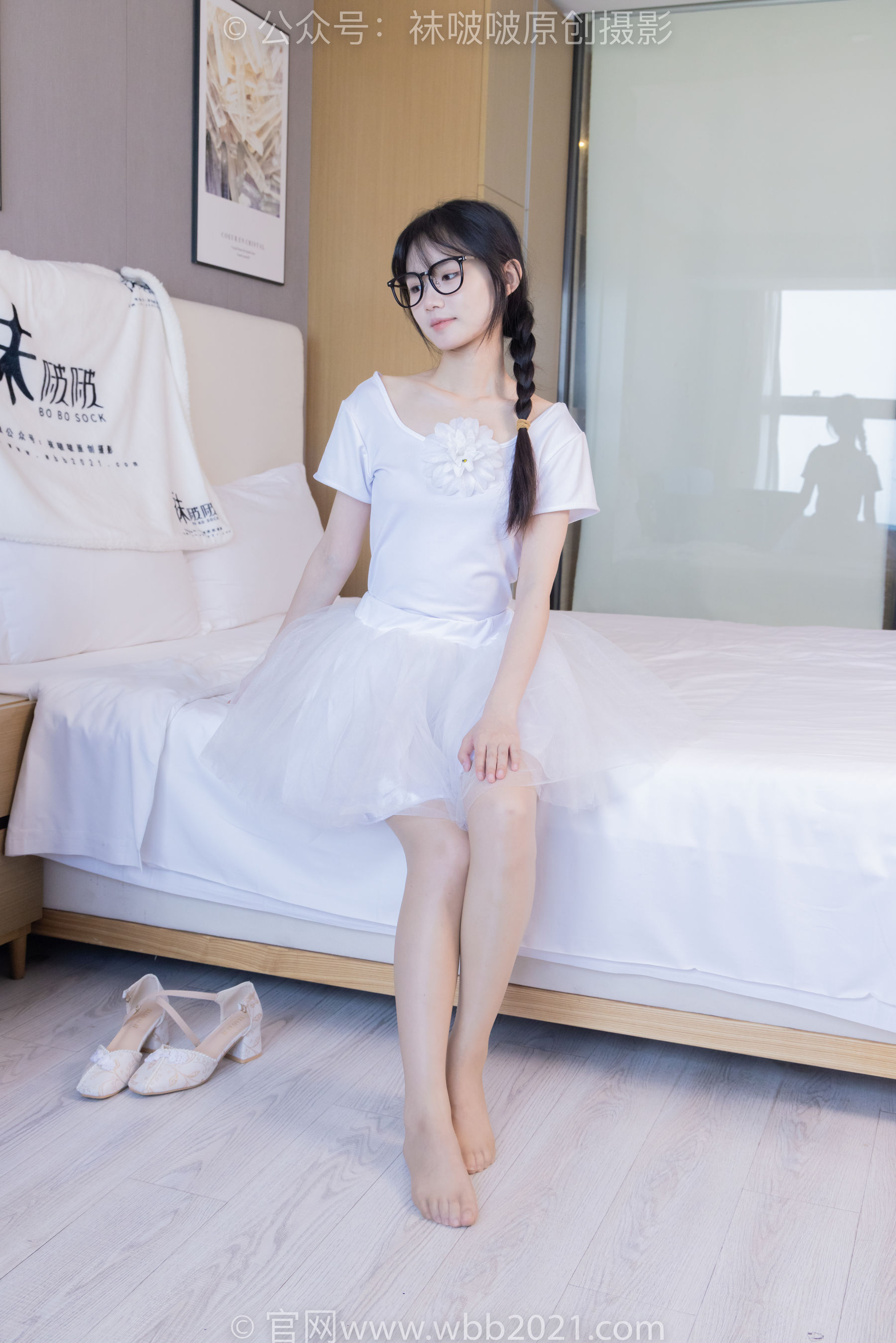 View - BoBoSocks袜啵啵 - Chiness Model  No.415 甜甜圈 -高跟鞋、油亮肉丝、芭蕾舞服 - 图库库