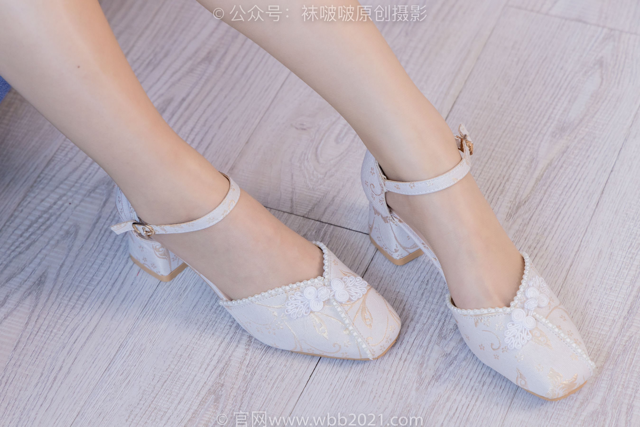 View - BoBoSocks袜啵啵 - Chiness Model  No.415 甜甜圈 -高跟鞋、油亮肉丝、芭蕾舞服 - 图库库