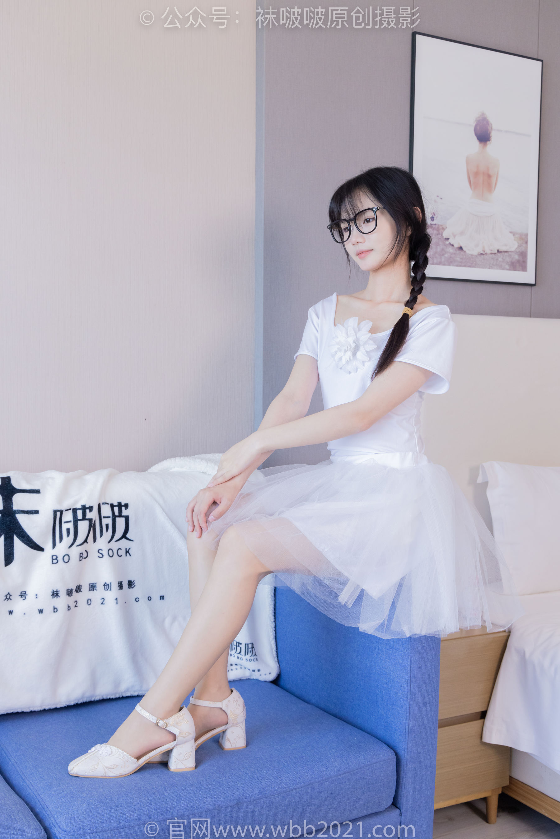 View - BoBoSocks袜啵啵 - Chiness Model  No.415 甜甜圈 -高跟鞋、油亮肉丝、芭蕾舞服 - 图库库