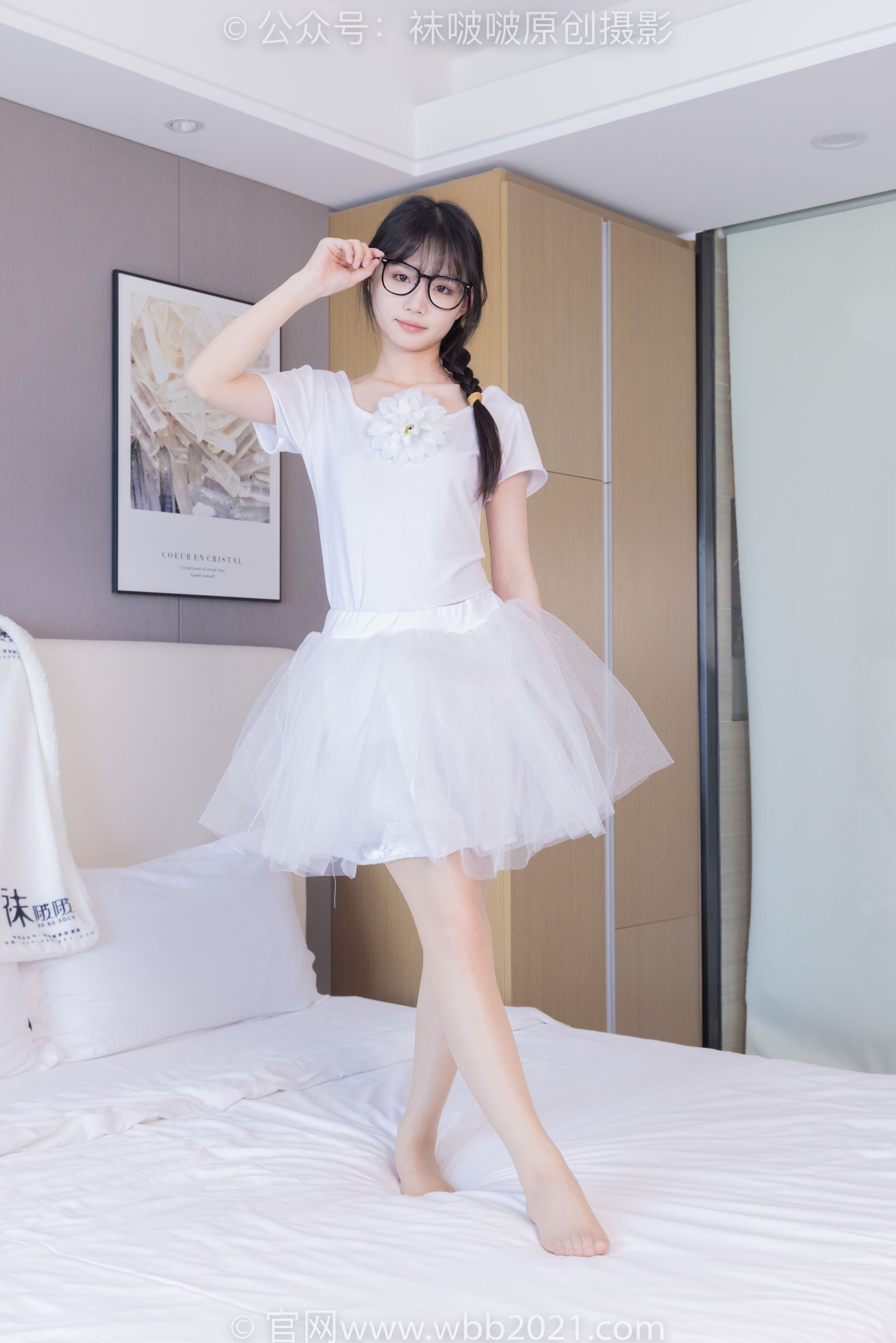 View - BoBoSocks袜啵啵 - Chiness Model  No.415 甜甜圈 -高跟鞋、油亮肉丝、芭蕾舞服 - 图库库