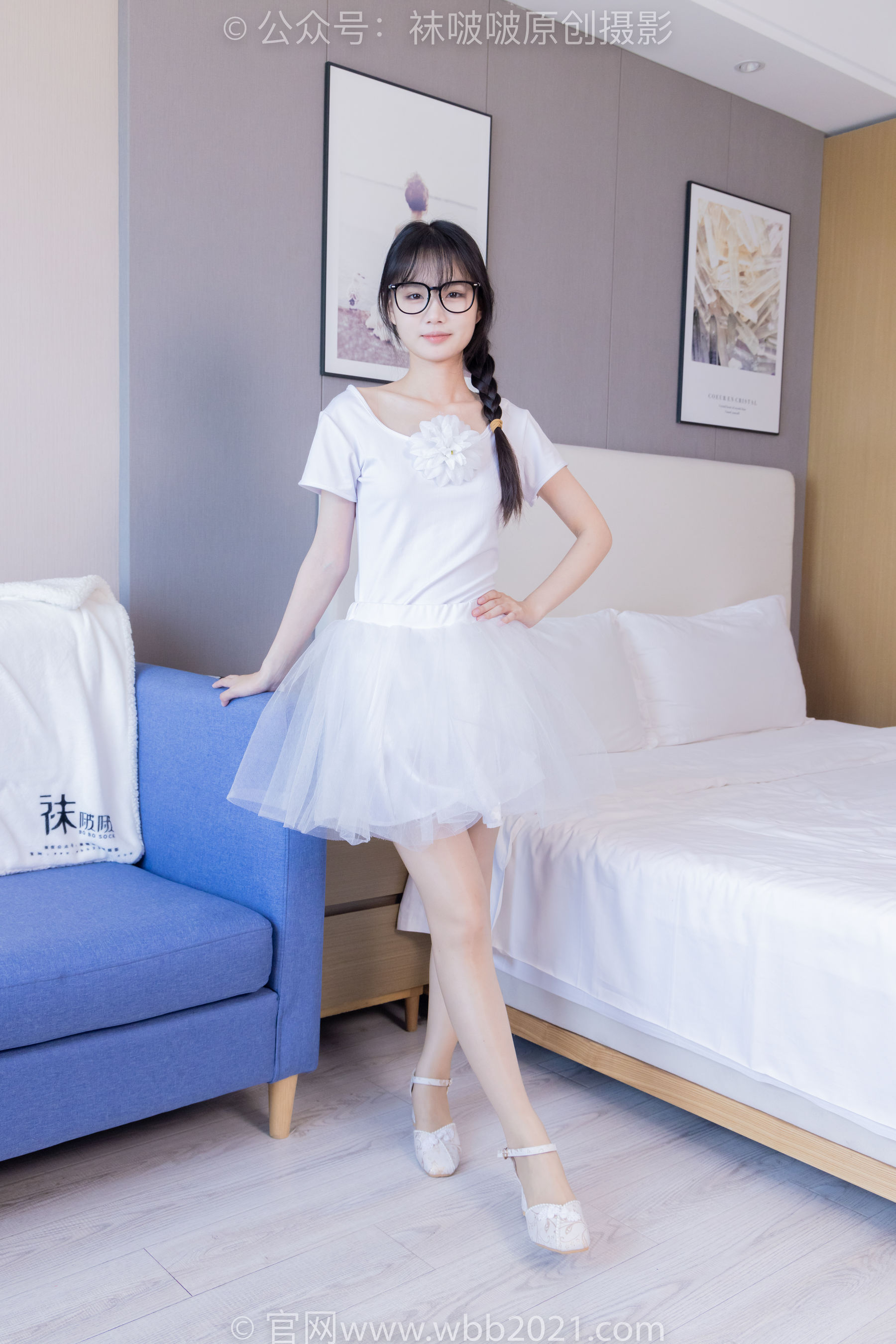 View - BoBoSocks袜啵啵 - Chiness Model  No.415 甜甜圈 -高跟鞋、油亮肉丝、芭蕾舞服 - 图库库