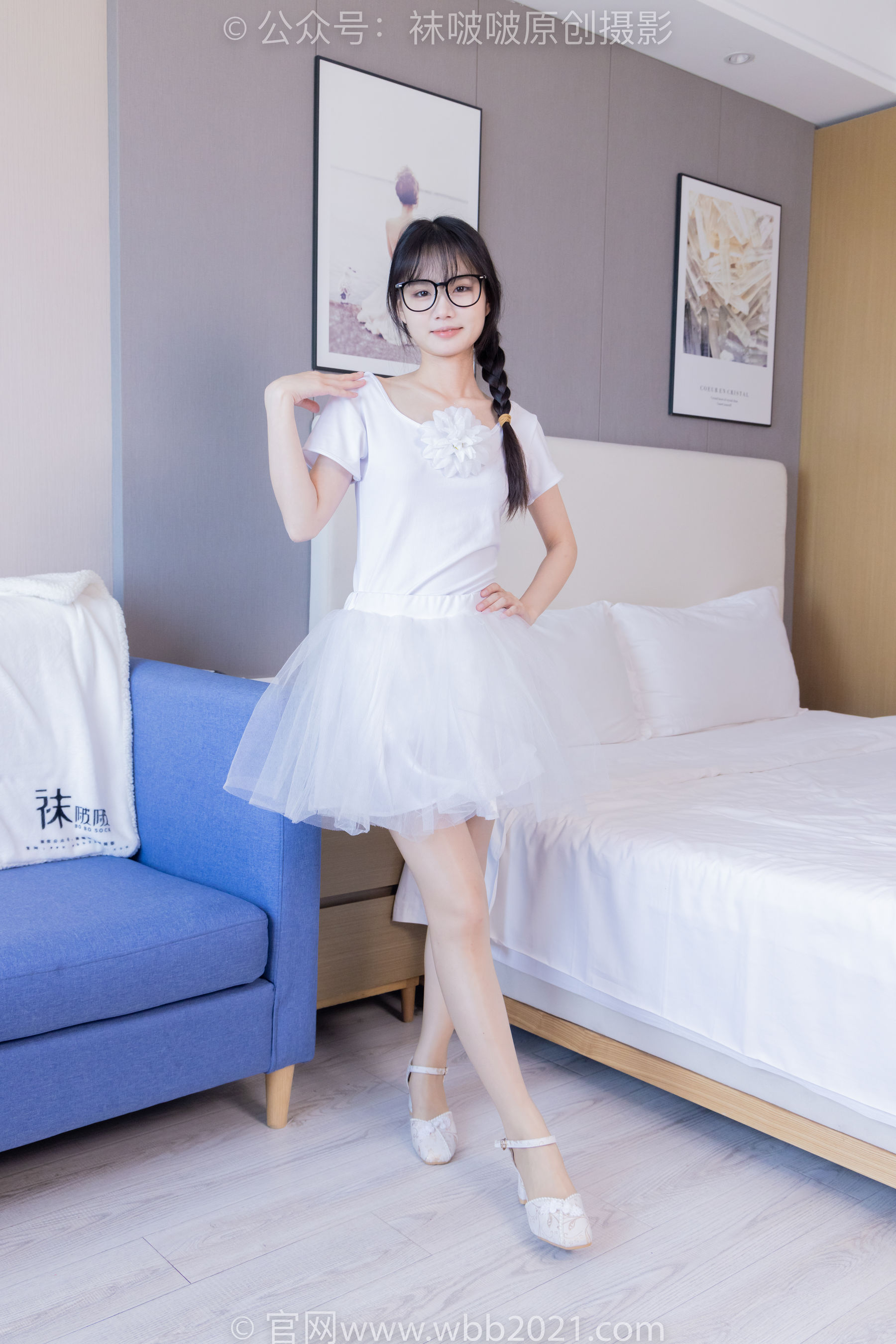 View - BoBoSocks袜啵啵 - Chiness Model  No.415 甜甜圈 -高跟鞋、油亮肉丝、芭蕾舞服 - 图库库