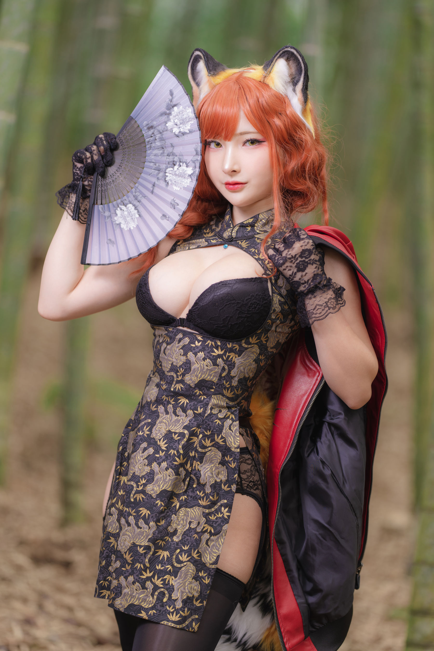Gallery - [Fantasy Factory] 小丁 Cosplay写真 - 2022.01 Tiger cheongsam - 图库库