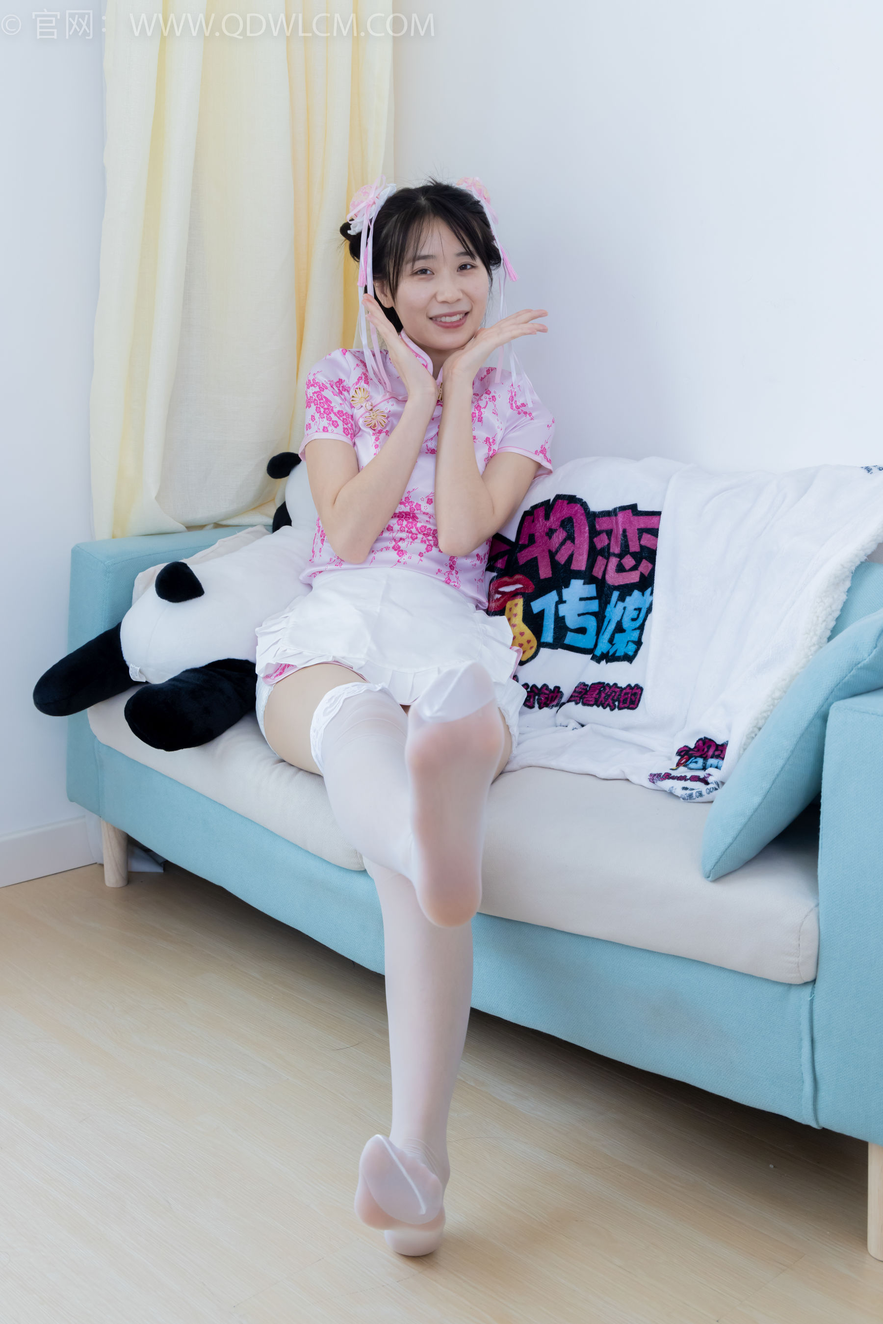 View - 物恋传媒 - Chiness Model  No.2130 菜菜 - 粉红泡泡 - 图库库