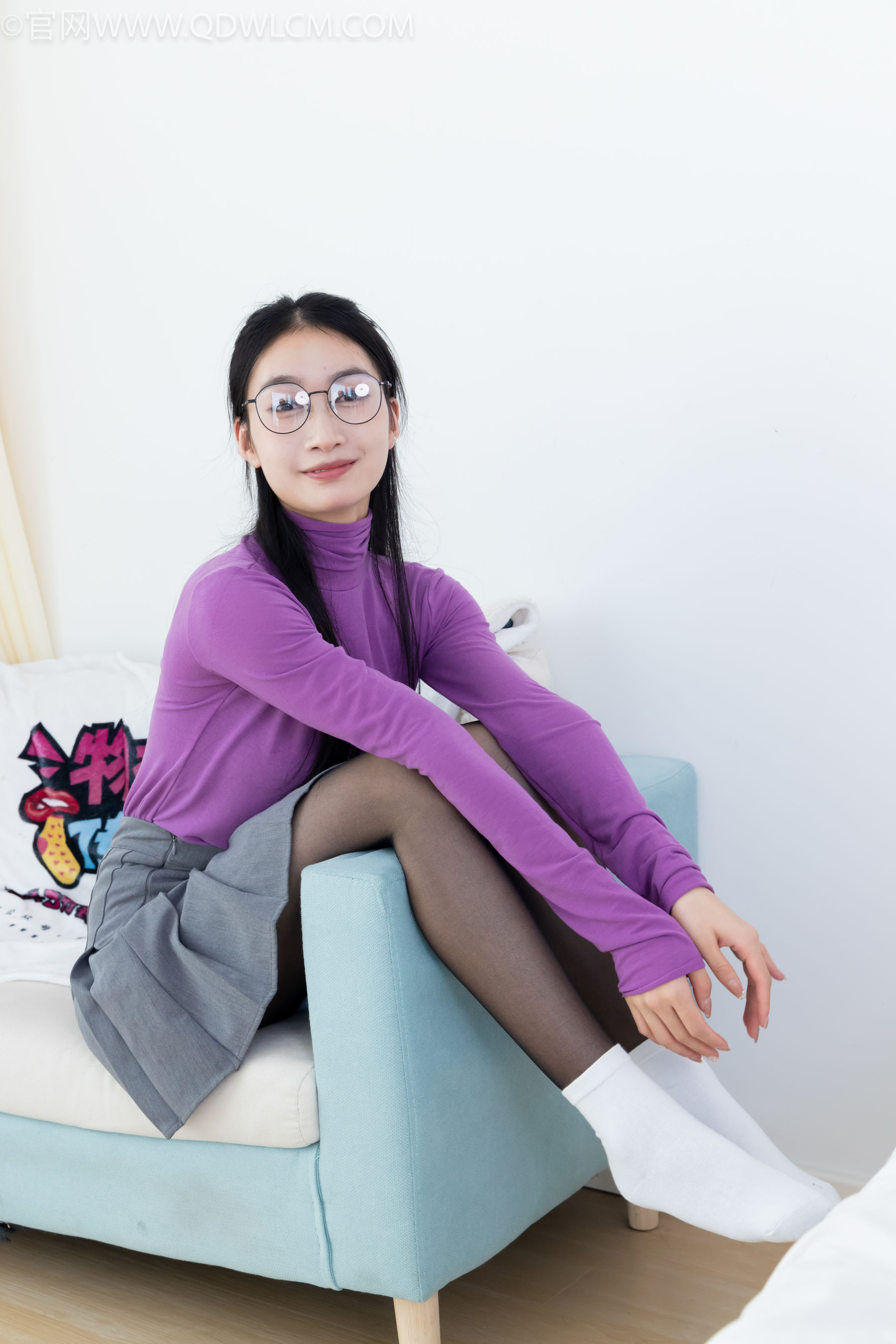 View - 物恋传媒 - Chiness Model  No.2146 小影 -紫色韵味 - 图库库